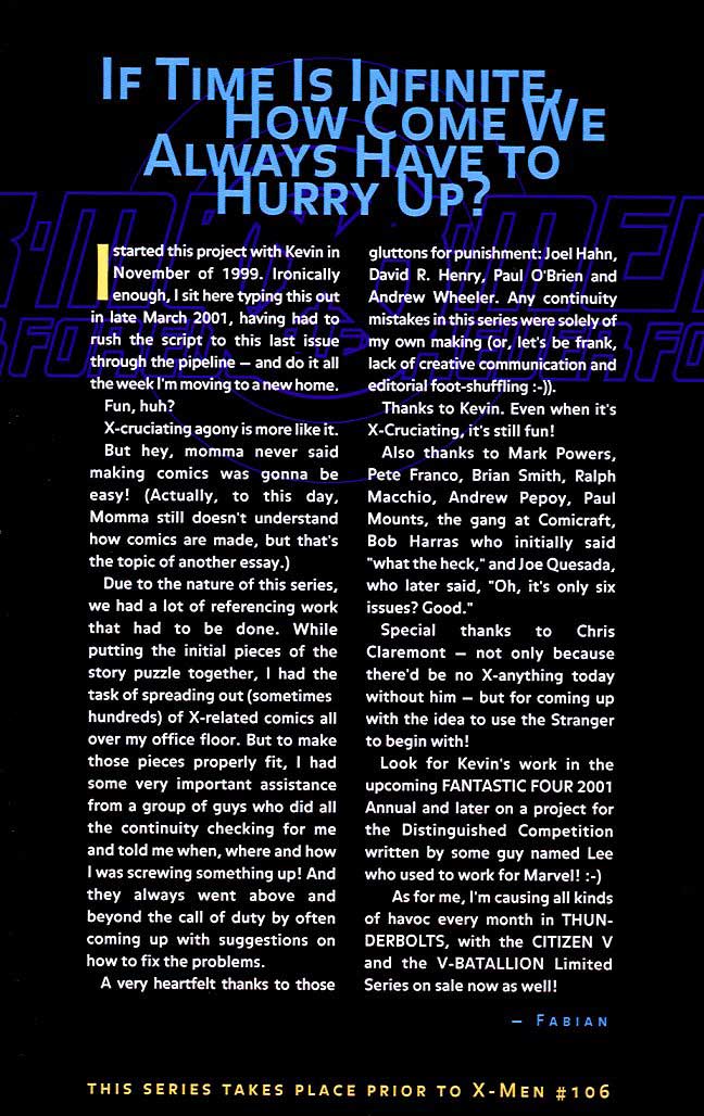 Read online X-Men Forever (2001) comic -  Issue #6 - 41