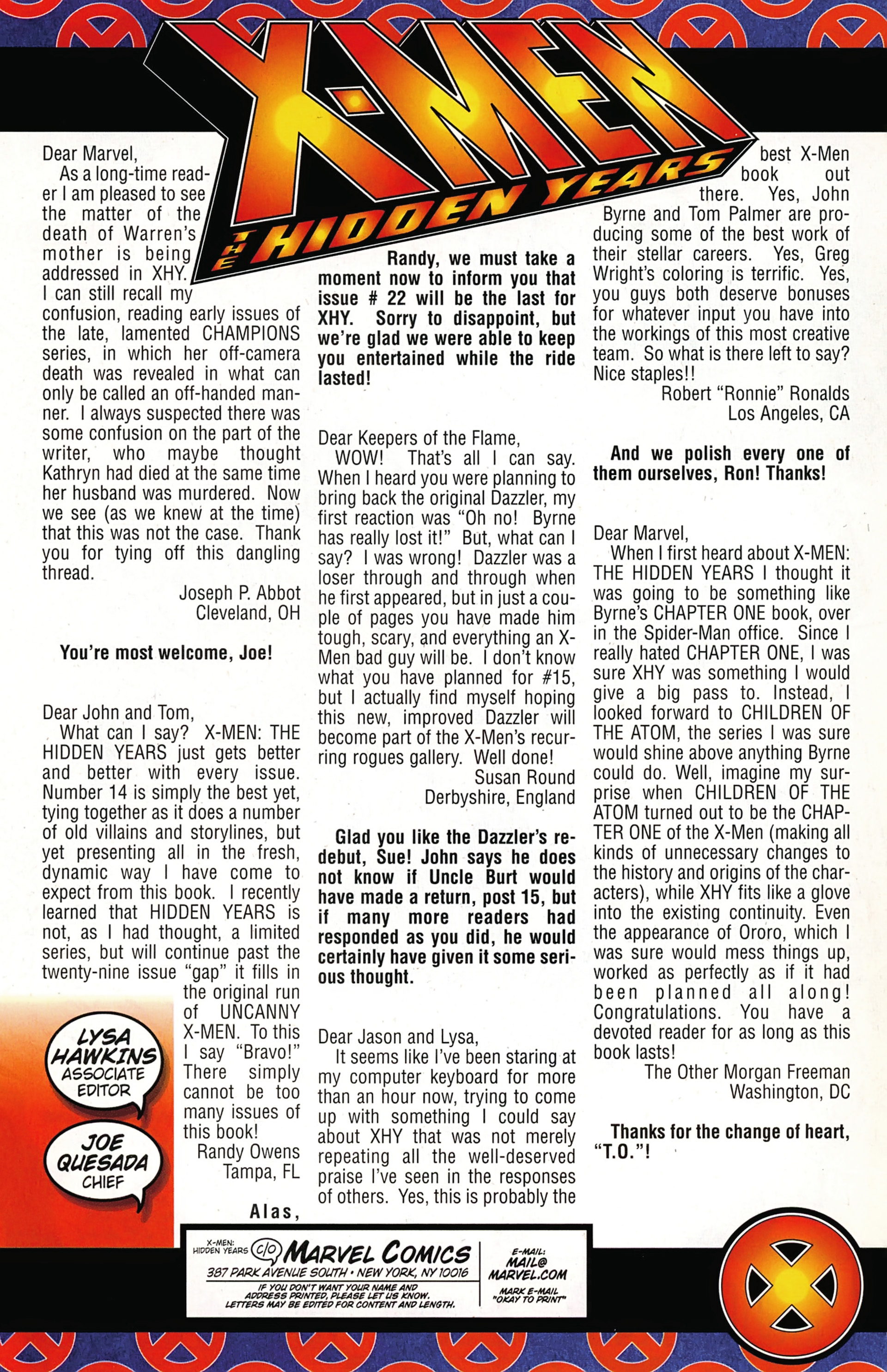 Read online X-Men: Hidden Years comic -  Issue #16 - 24