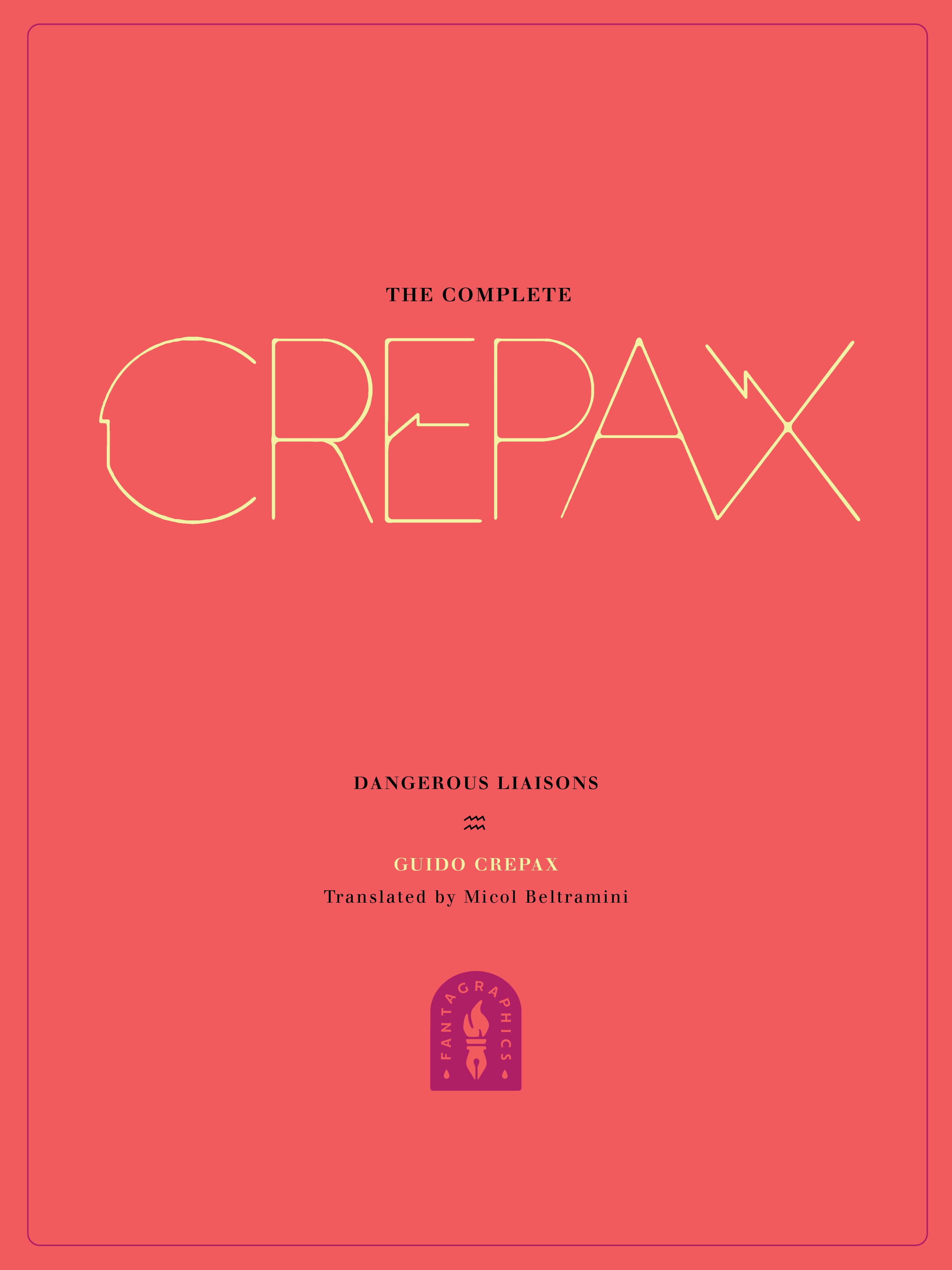 Read online The Complete Crepax comic -  Issue # TPB 6 (Part 1) - 4