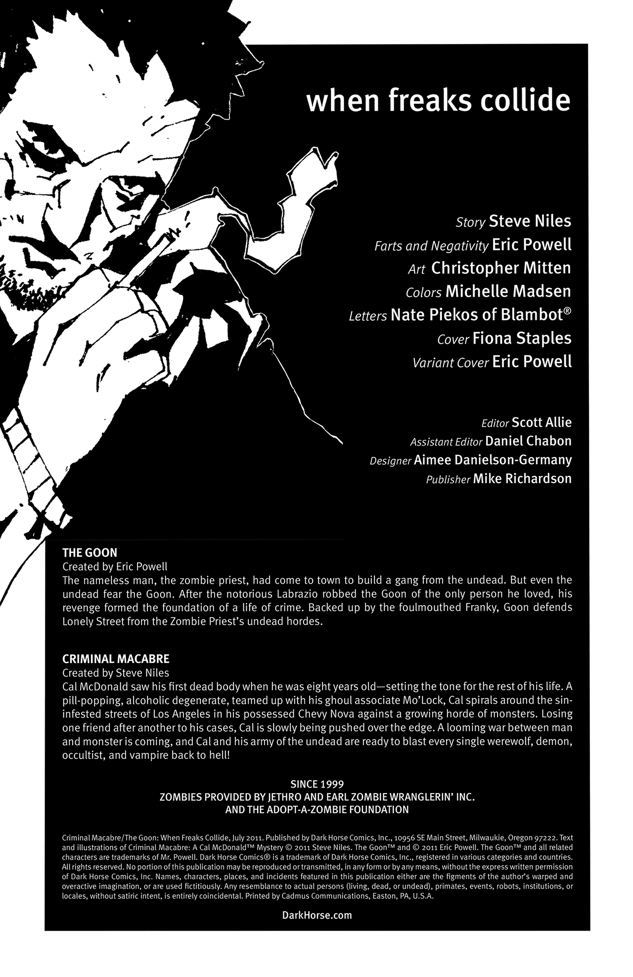 Read online Criminal Macabre/The Goon: When Freaks Collide comic -  Issue # Full - 3