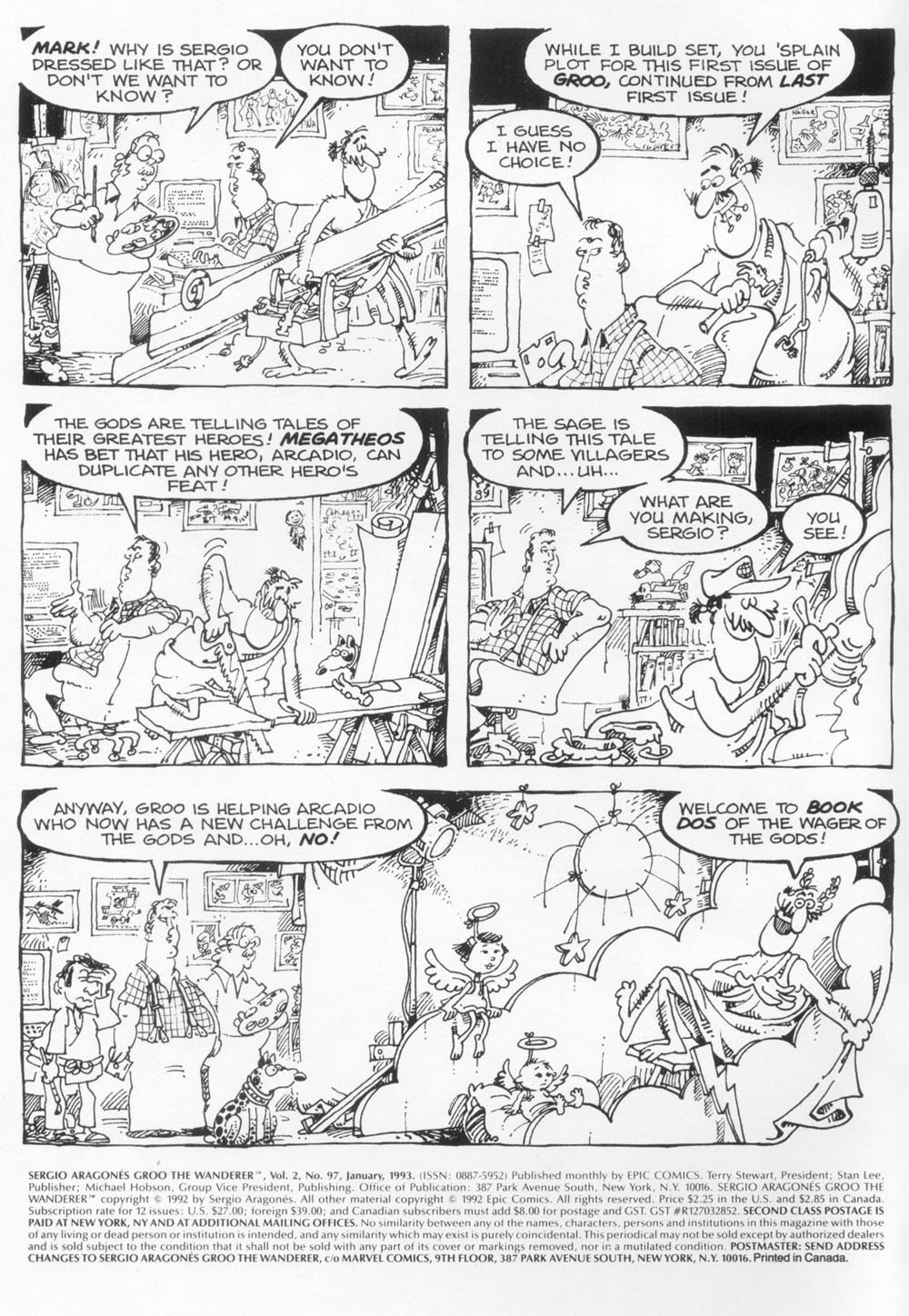Read online Sergio Aragonés Groo the Wanderer comic -  Issue #97 - 2