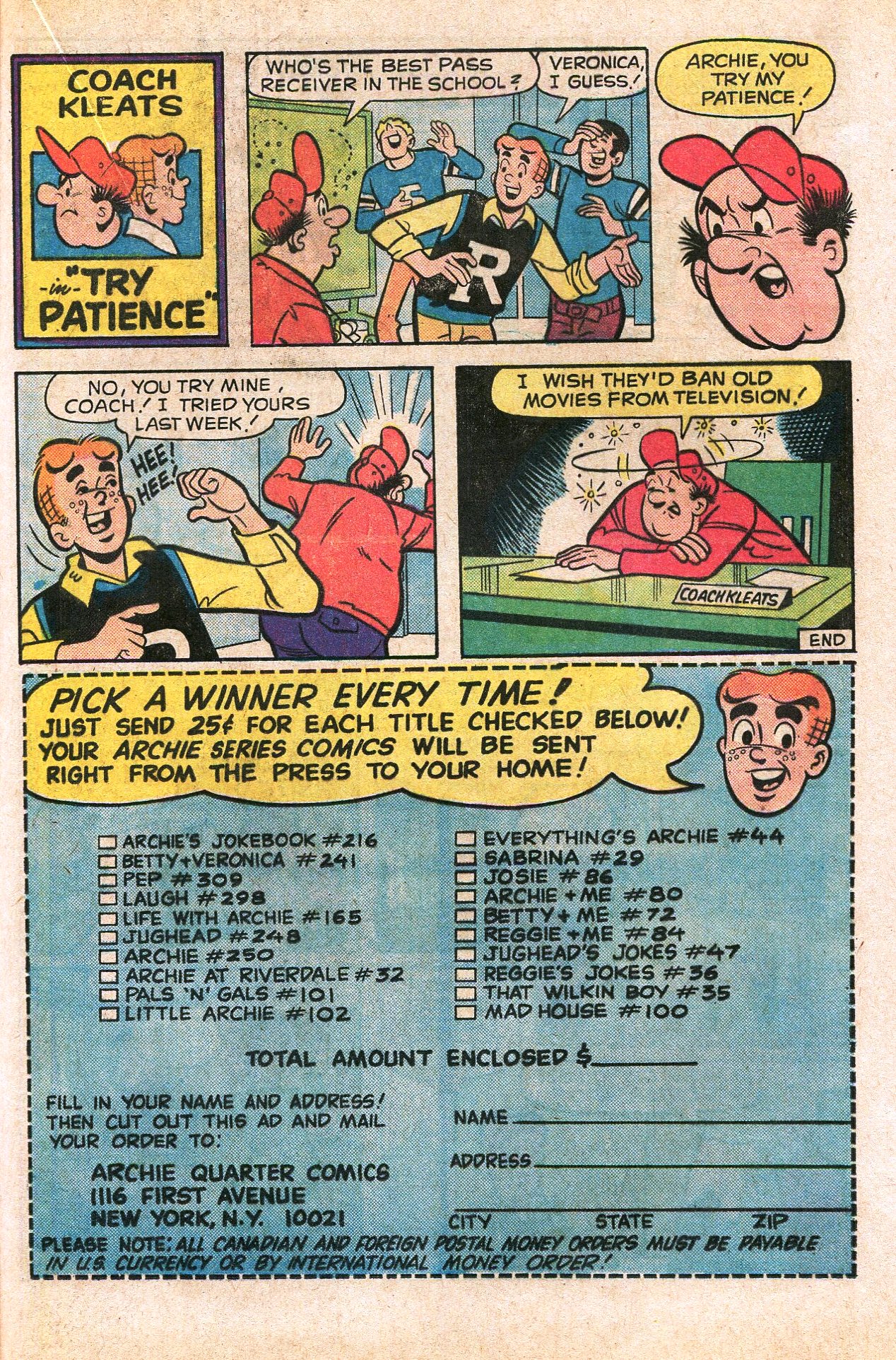 Read online Archie's Joke Book Magazine comic -  Issue #215 - 21