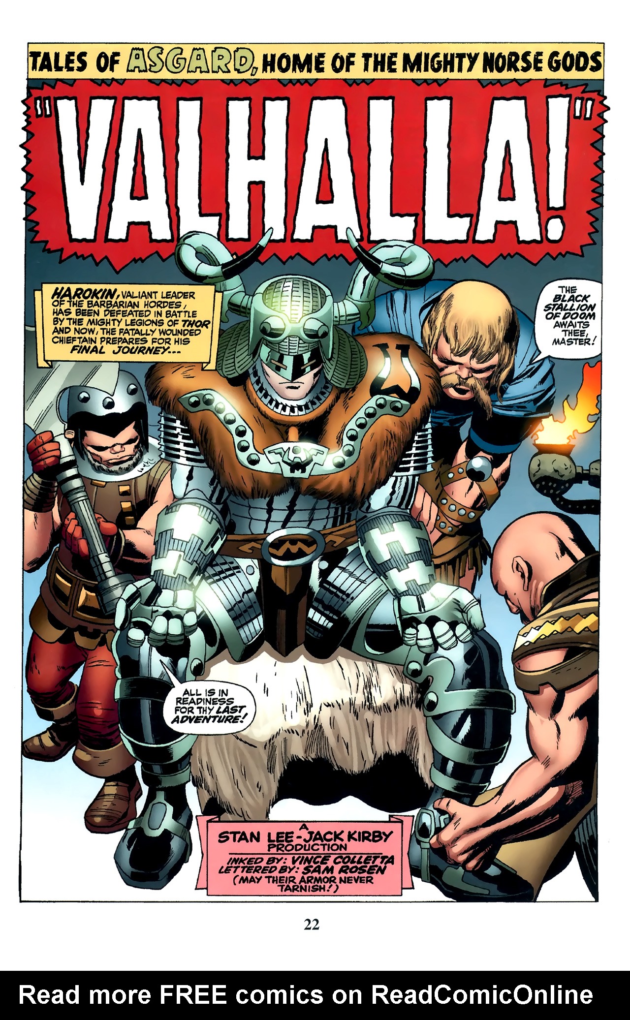 Read online Thor: Tales of Asgard by Stan Lee & Jack Kirby comic -  Issue #5 - 24