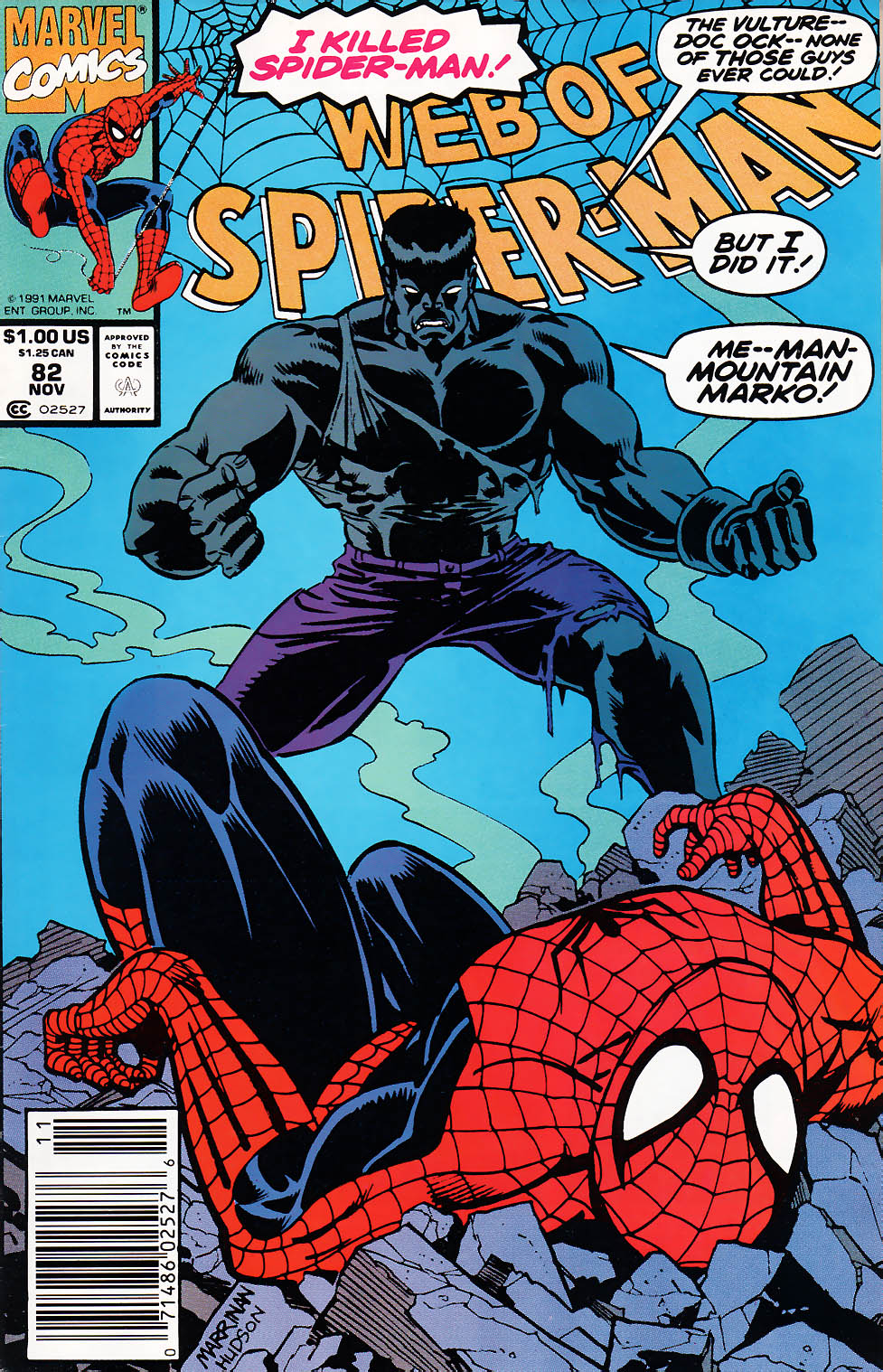 Read online Web of Spider-Man (1985) comic -  Issue #82 - 1