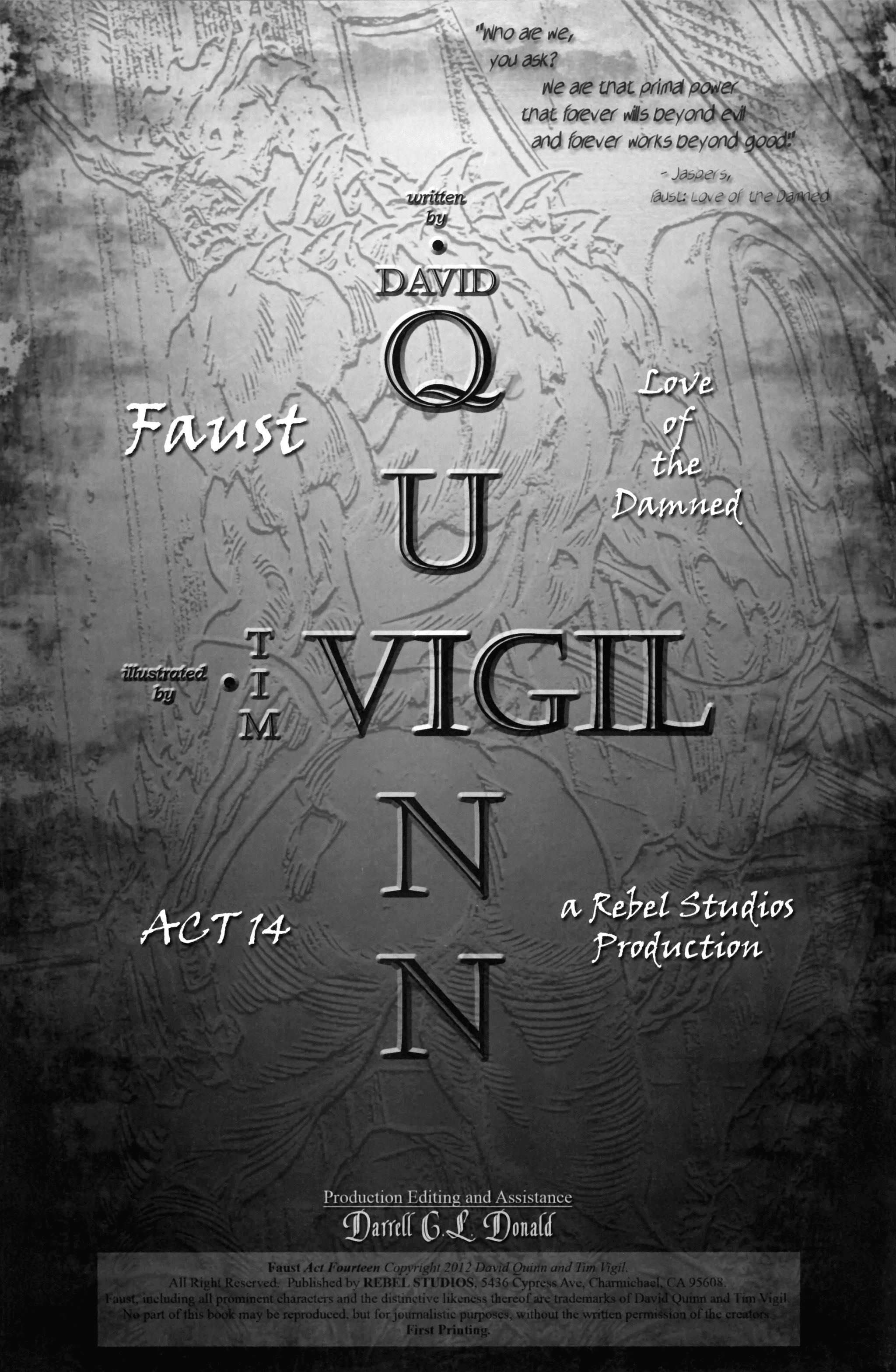 Read online Faust : Love of the Damned comic -  Issue #14 - 2