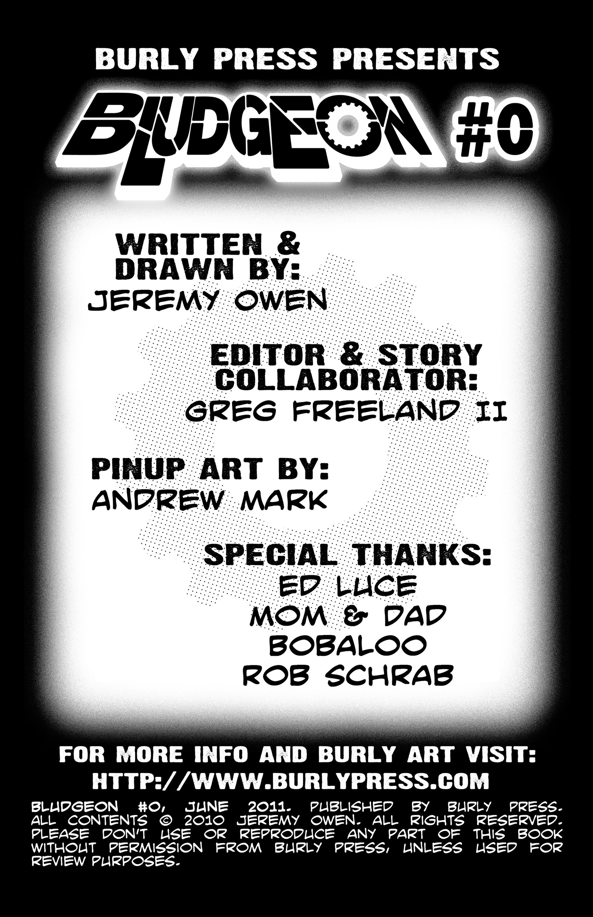 Read online Bludgeon comic -  Issue #0 - 2