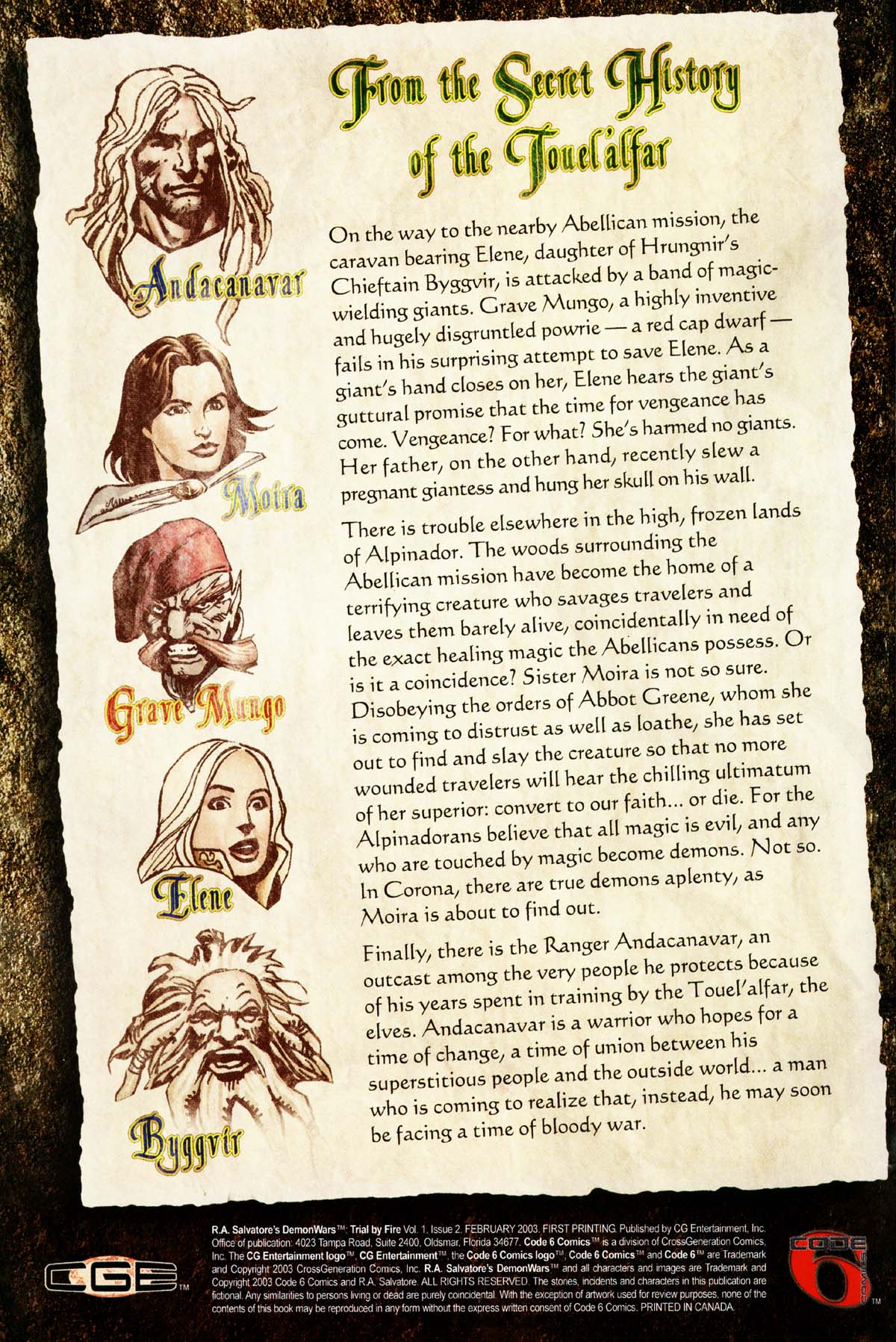 Read online R.A. Salvatore's DemonWars: Trial By Fire comic -  Issue #2 - 2