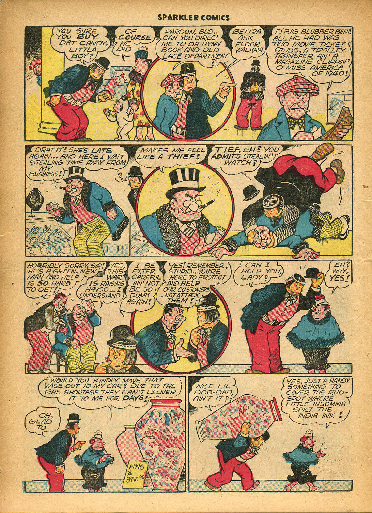 Read online Sparkler Comics comic -  Issue #29 - 34