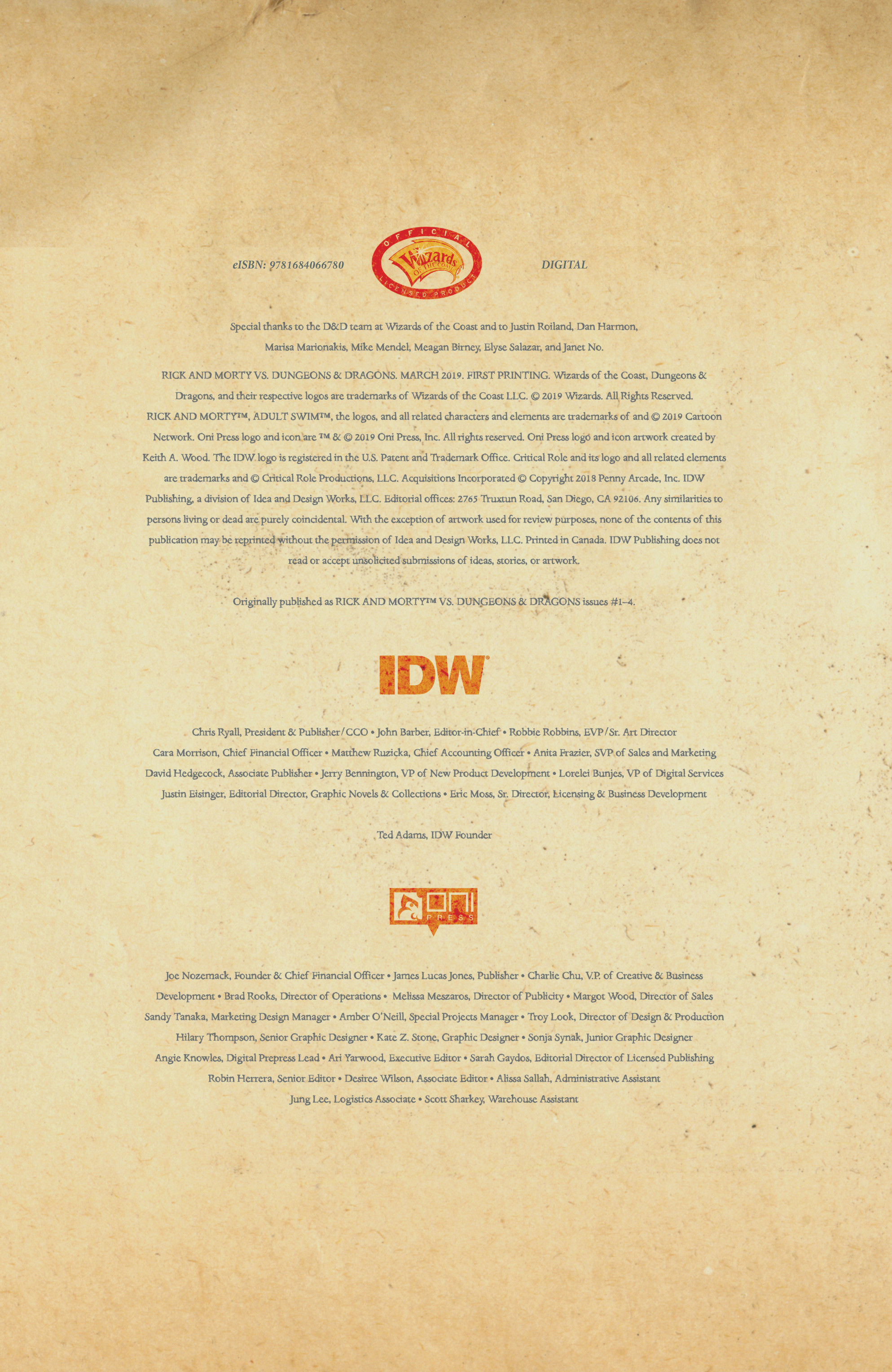 Read online Rick and Morty vs Dungeons & Dragons comic -  Issue # _TPB - 4