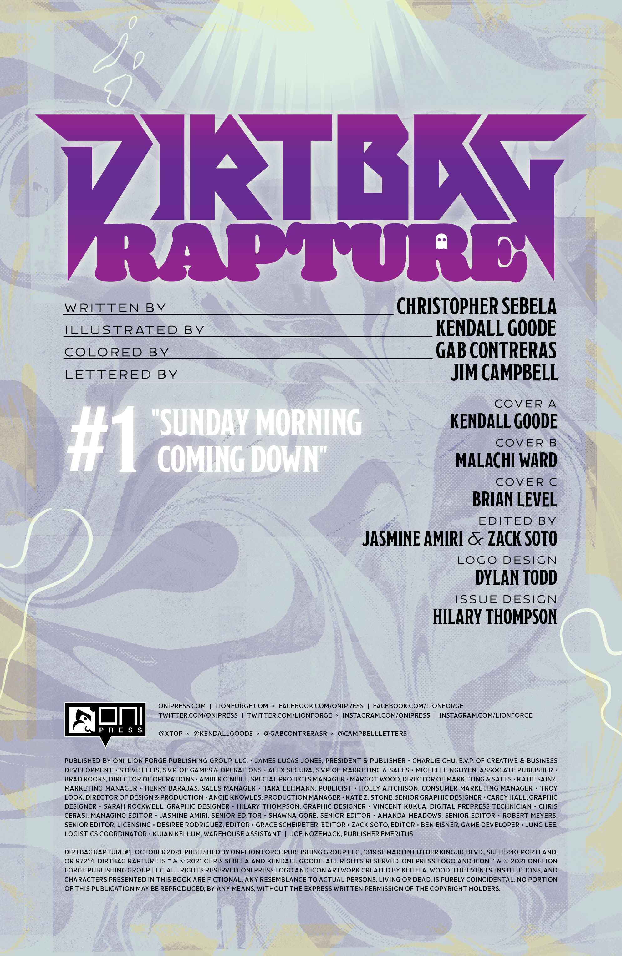 Read online Dirtbag Rapture comic -  Issue #1 - 2