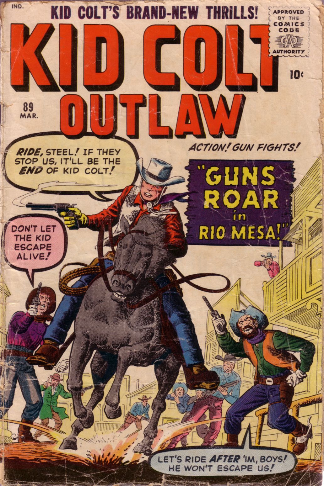 Read online Kid Colt Outlaw comic -  Issue #89 - 1