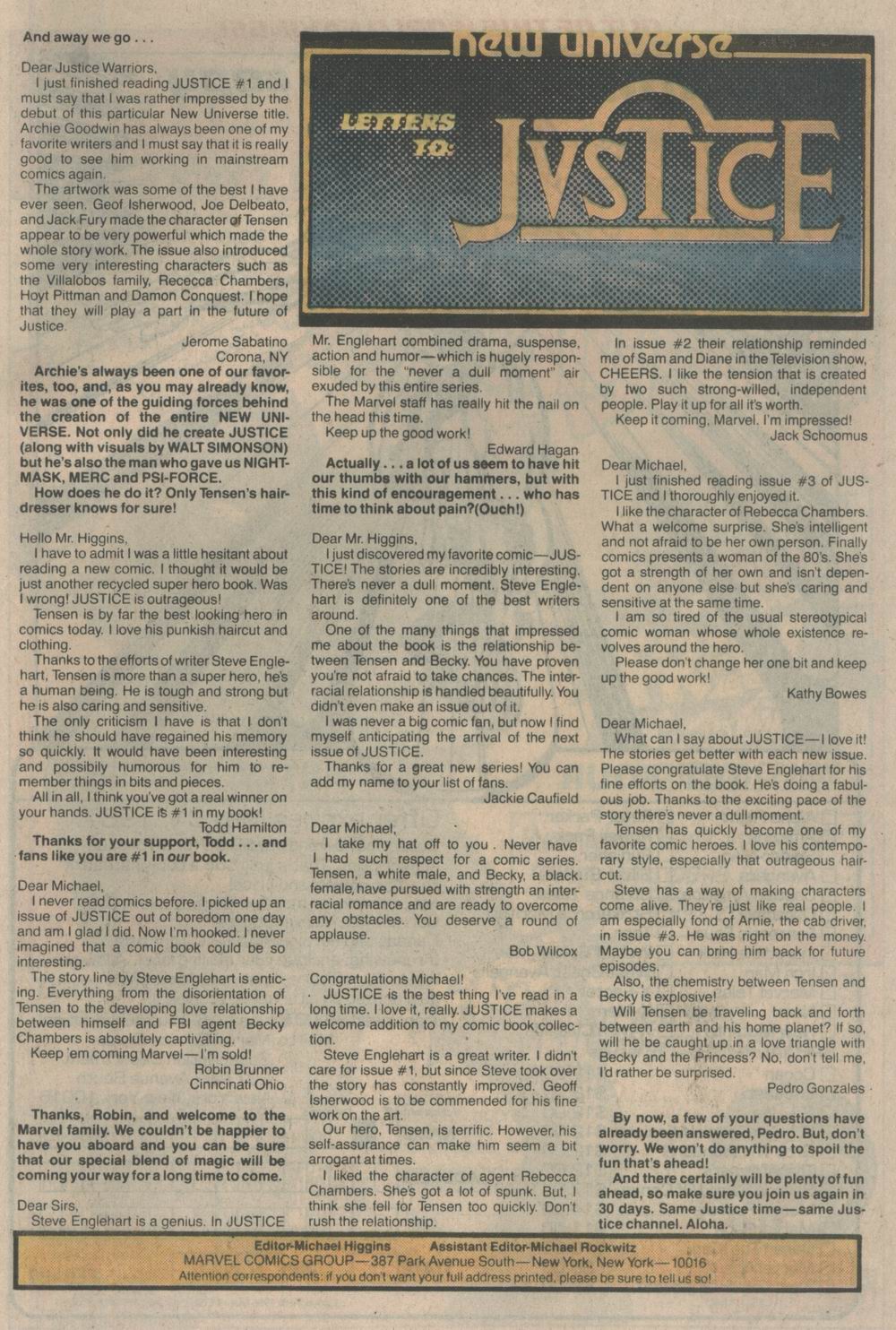 Read online Justice (1986) comic -  Issue #8 - 24