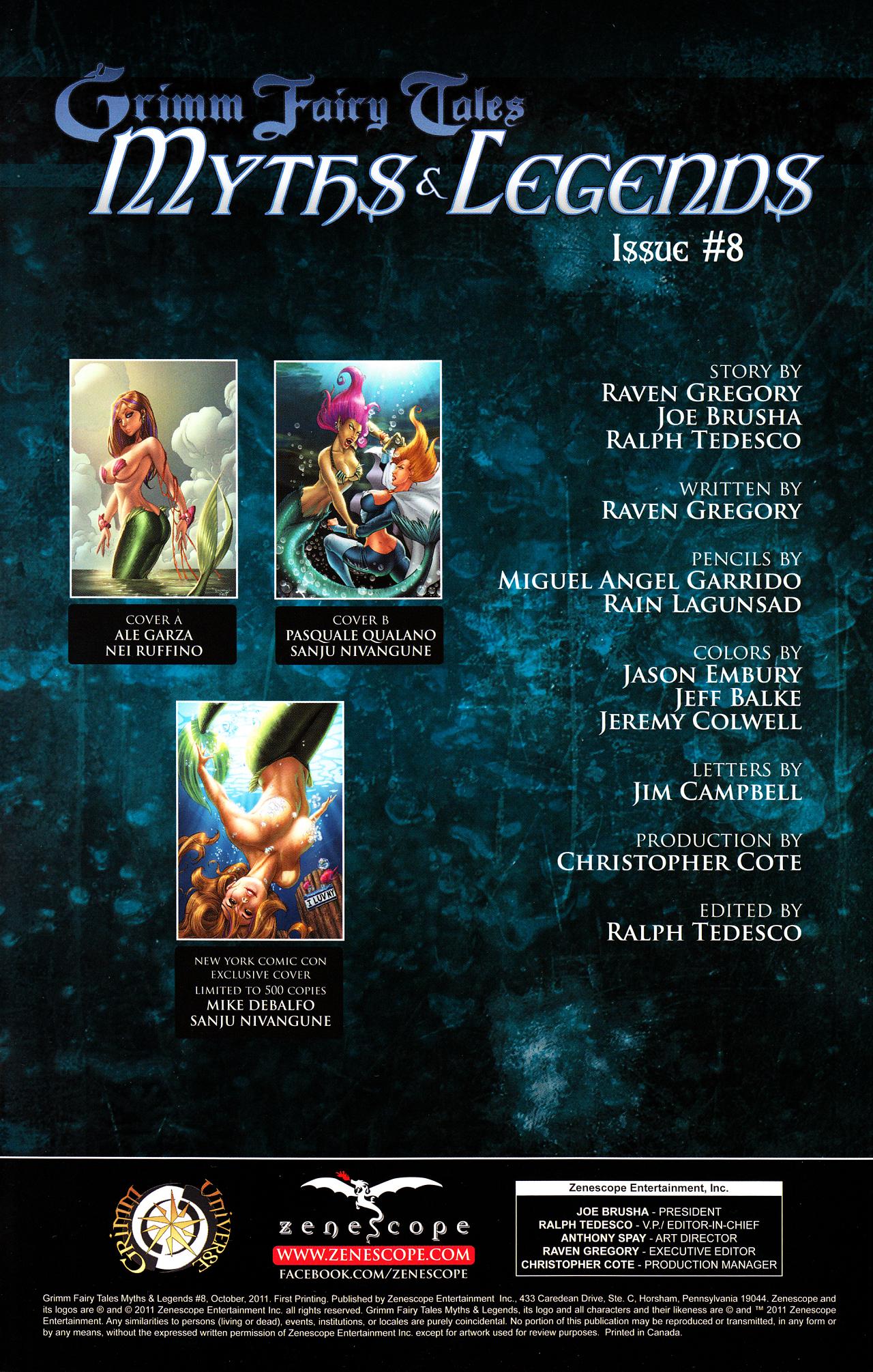 Read online Grimm Fairy Tales: Myths & Legends comic -  Issue #8 - 3