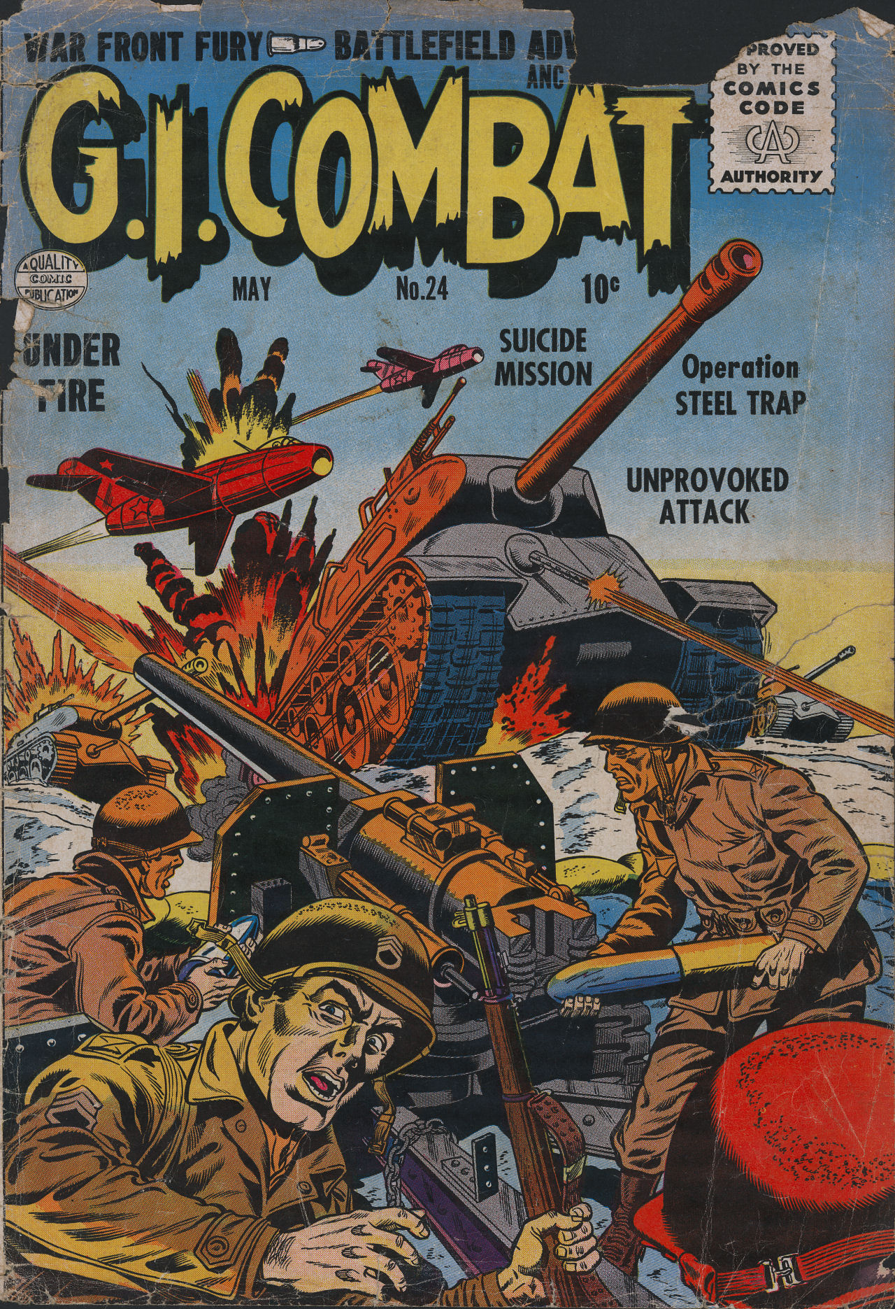 Read online G.I. Combat (1952) comic -  Issue #24 - 1