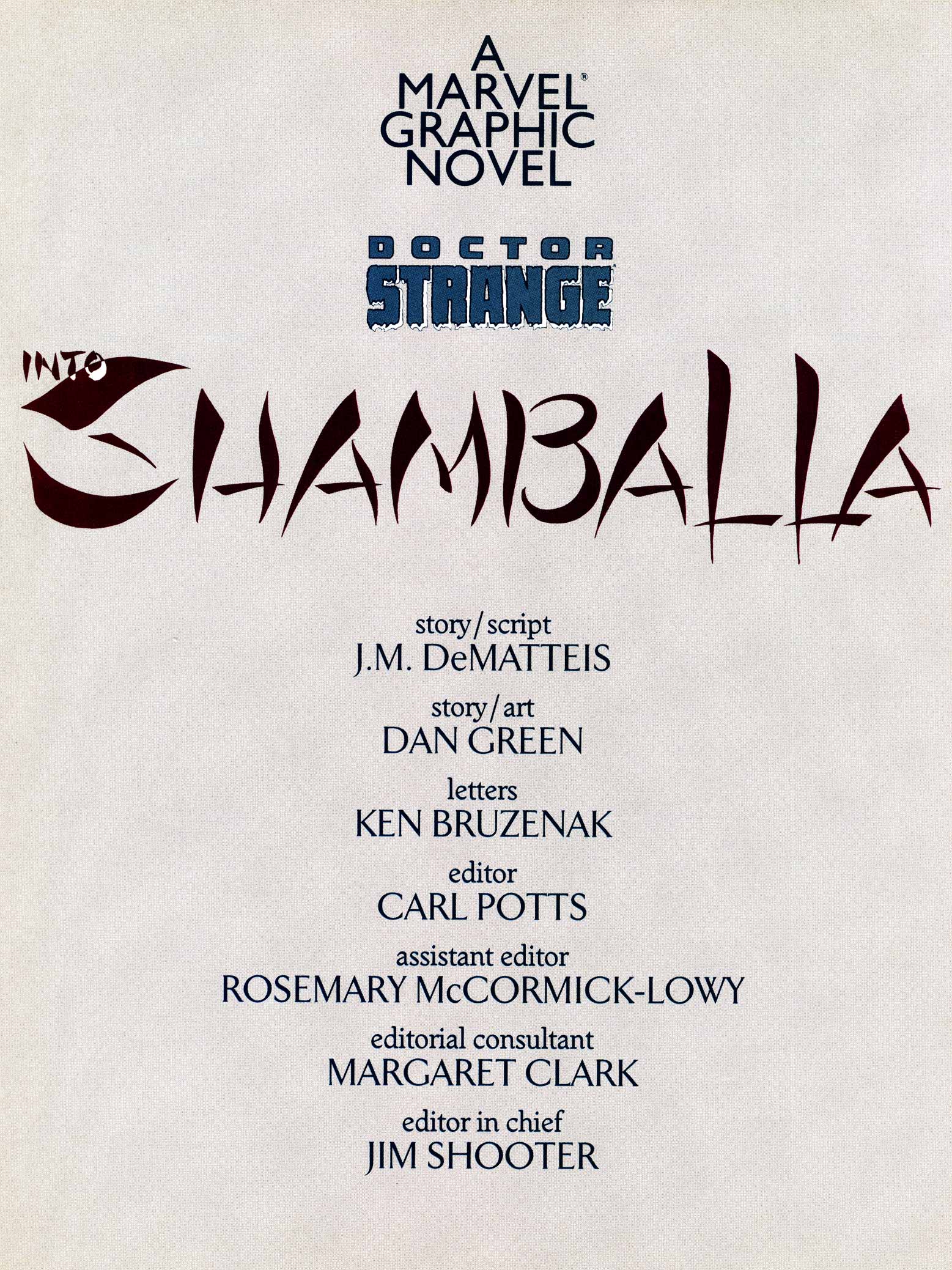 Read online Marvel Graphic Novel comic -  Issue #23 - Dr. Strange Into Shamballa - 2