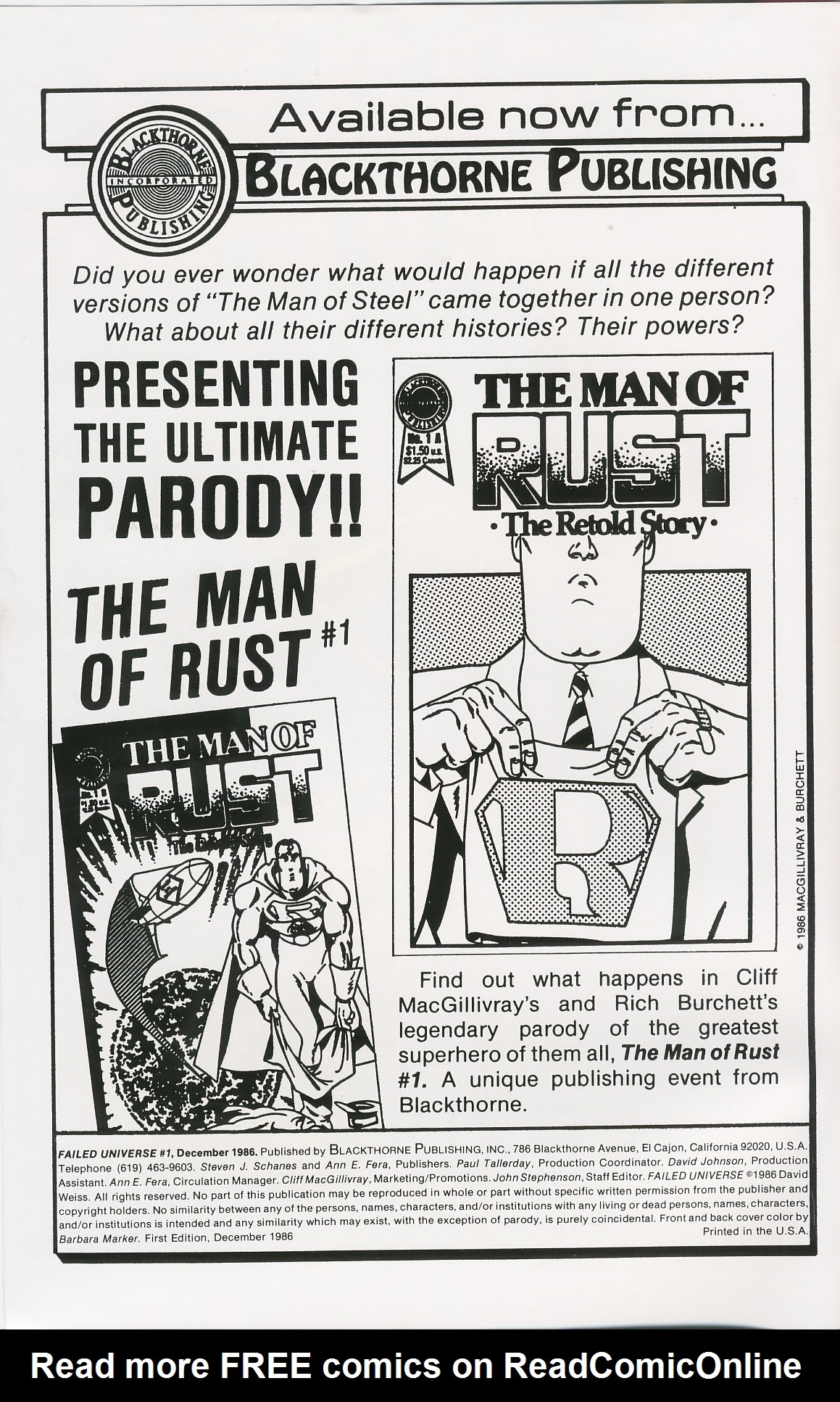 Read online Failed Universe comic -  Issue # Full - 2