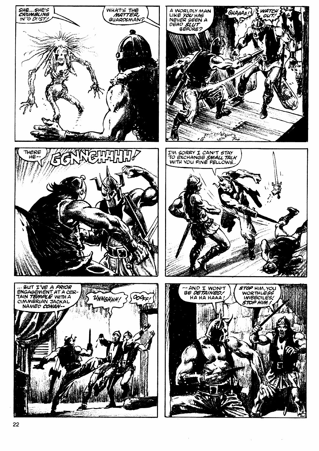 Read online The Savage Sword Of Conan comic -  Issue #83 - 22