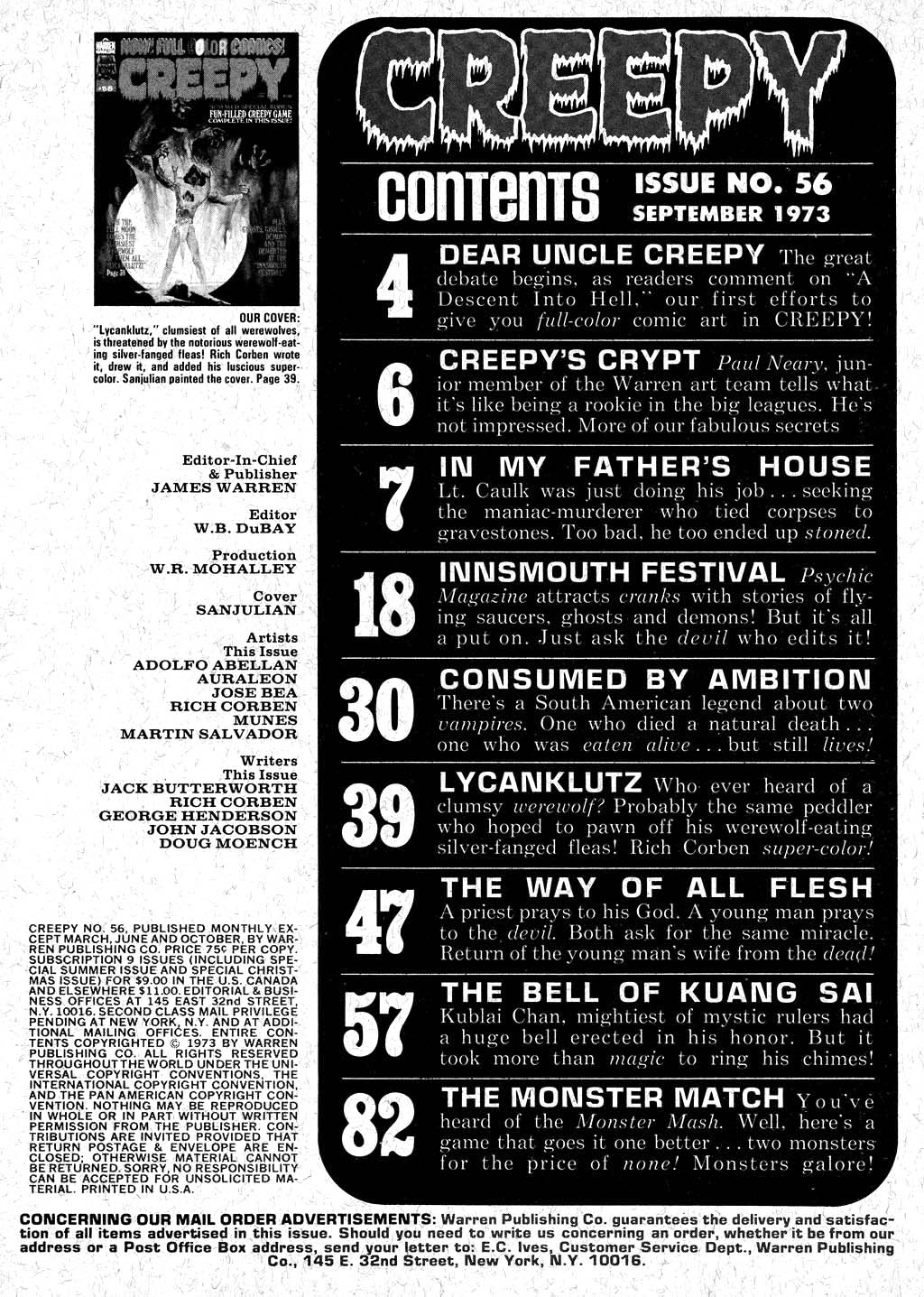 Read online Creepy (1964) comic -  Issue #56 - 3