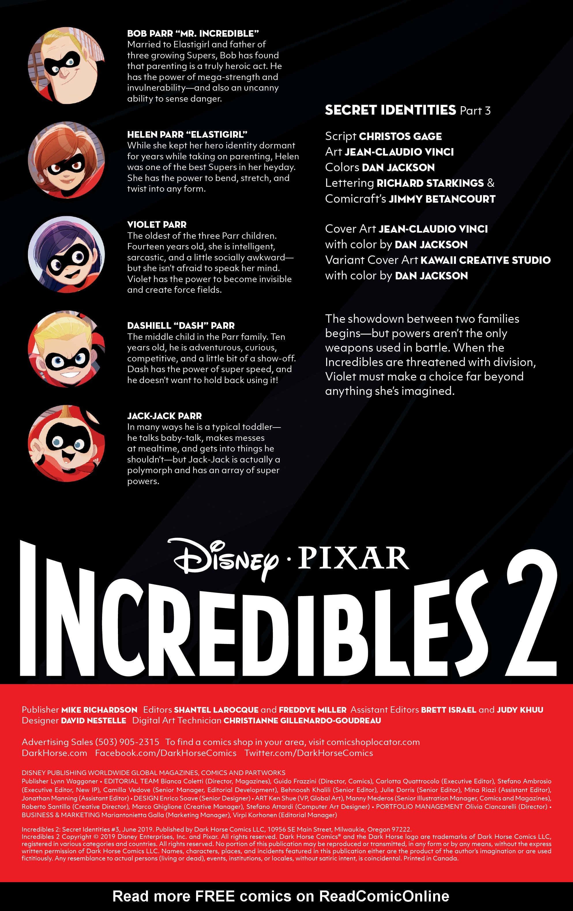 Read online Disney•PIXAR The Incredibles 2: Secret Identities comic -  Issue #3 - 2