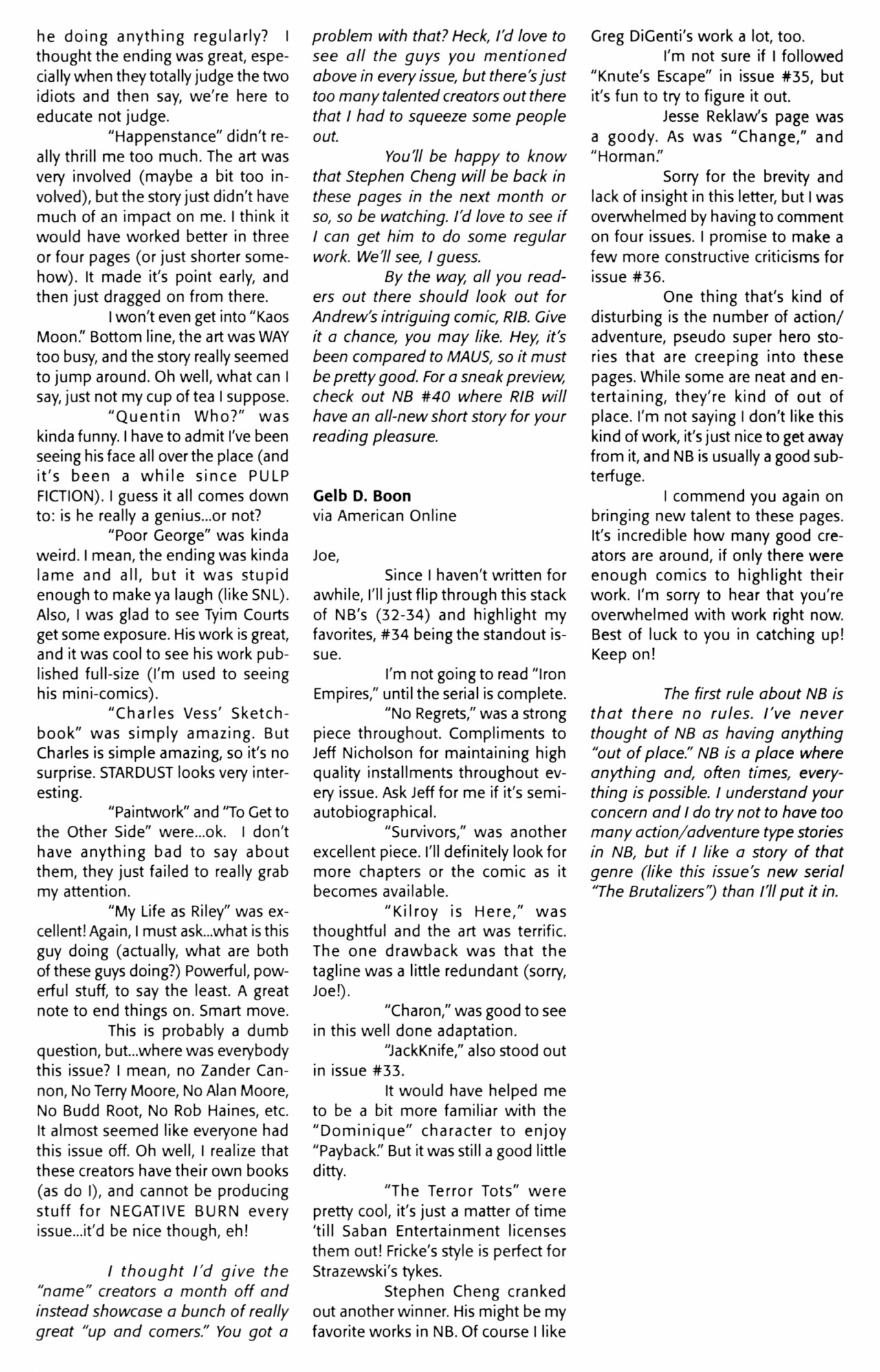 Read online Negative Burn comic -  Issue #38 - 64