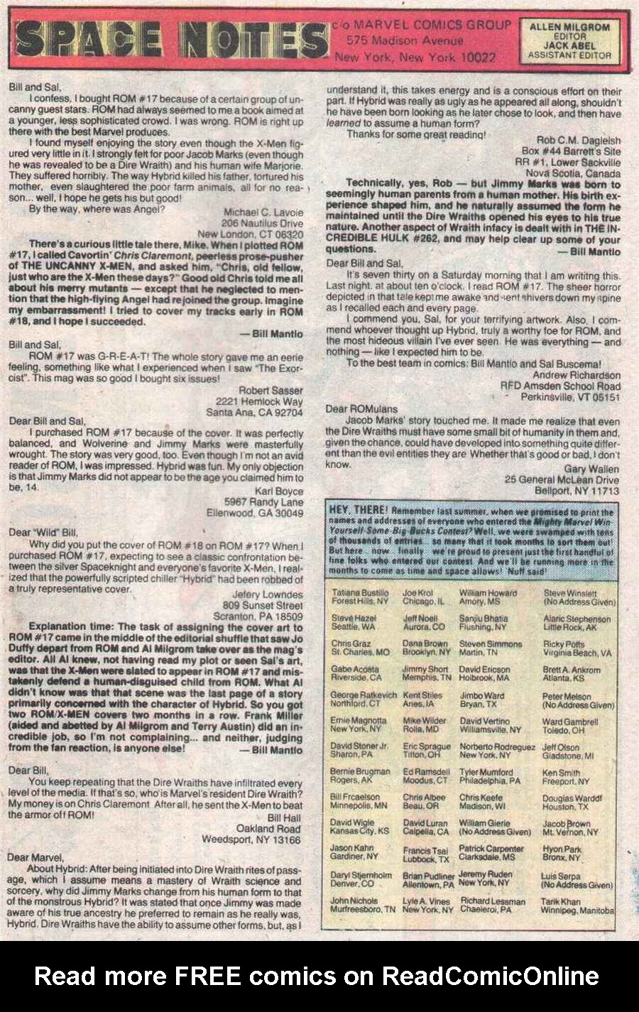 Read online ROM (1979) comic -  Issue #22 - 23