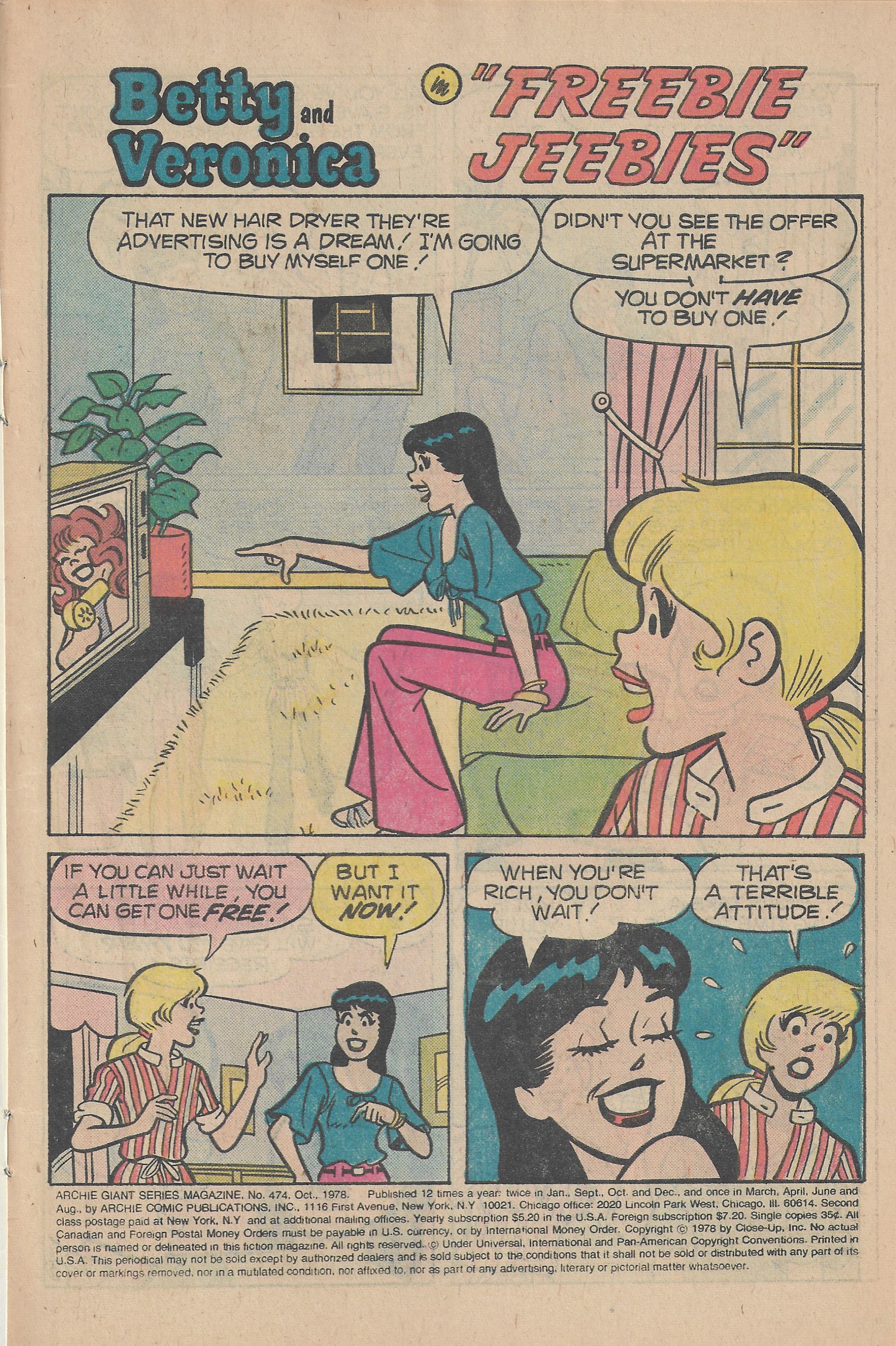 Read online Archie Giant Series Magazine comic -  Issue #474 - 3