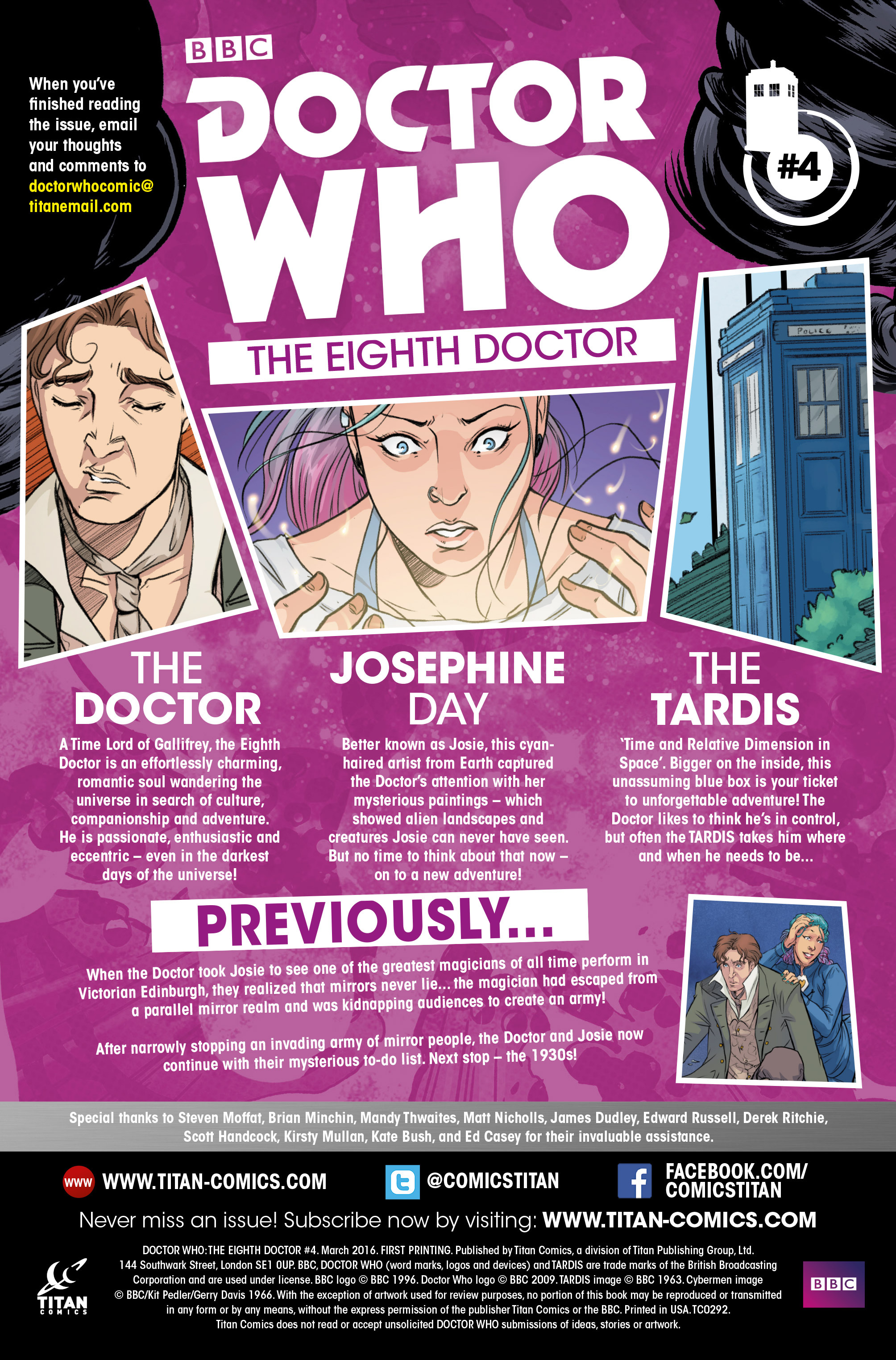 Read online Doctor Who: The Eighth Doctor comic -  Issue #4 - 4