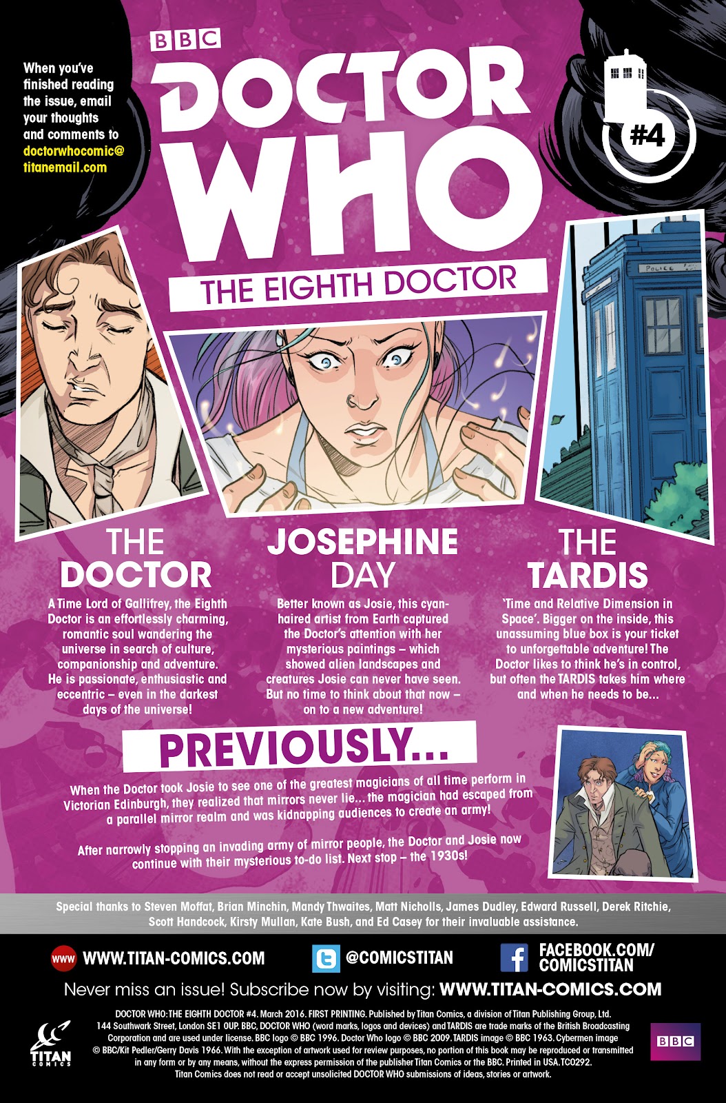 Doctor Who: The Eighth Doctor issue 4 - Page 4