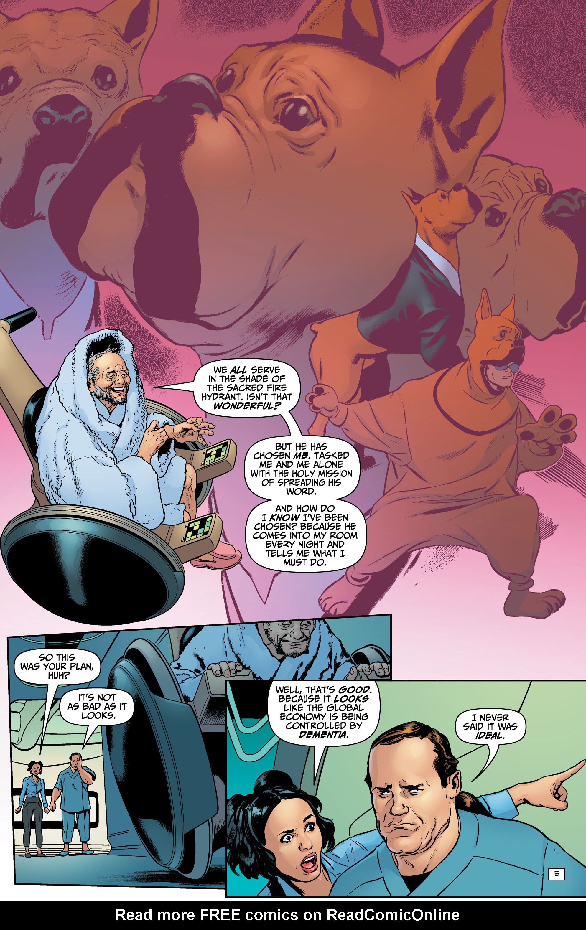Read online Billionaire Island: Cult of Dogs comic -  Issue #6 - 7