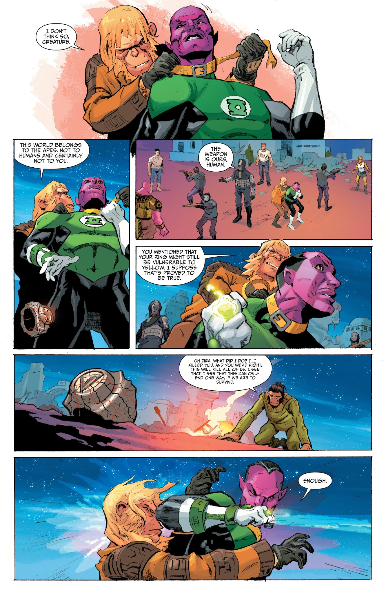 Read online Planet of the Apes/Green Lantern comic -  Issue #6 - 18