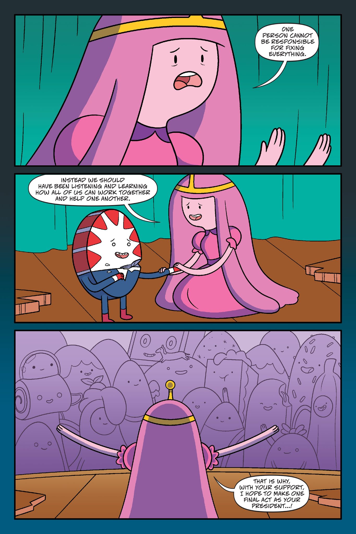 Read online Adventure Time: President Bubblegum comic -  Issue # TPB - 134