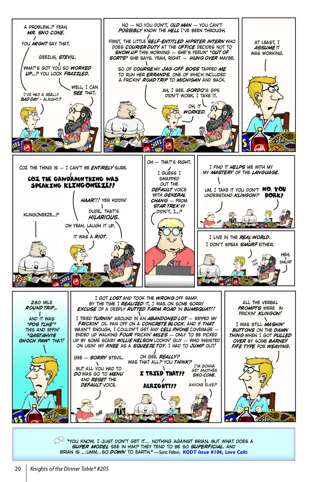 Read online Knights of the Dinner Table comic -  Issue #205 - 22