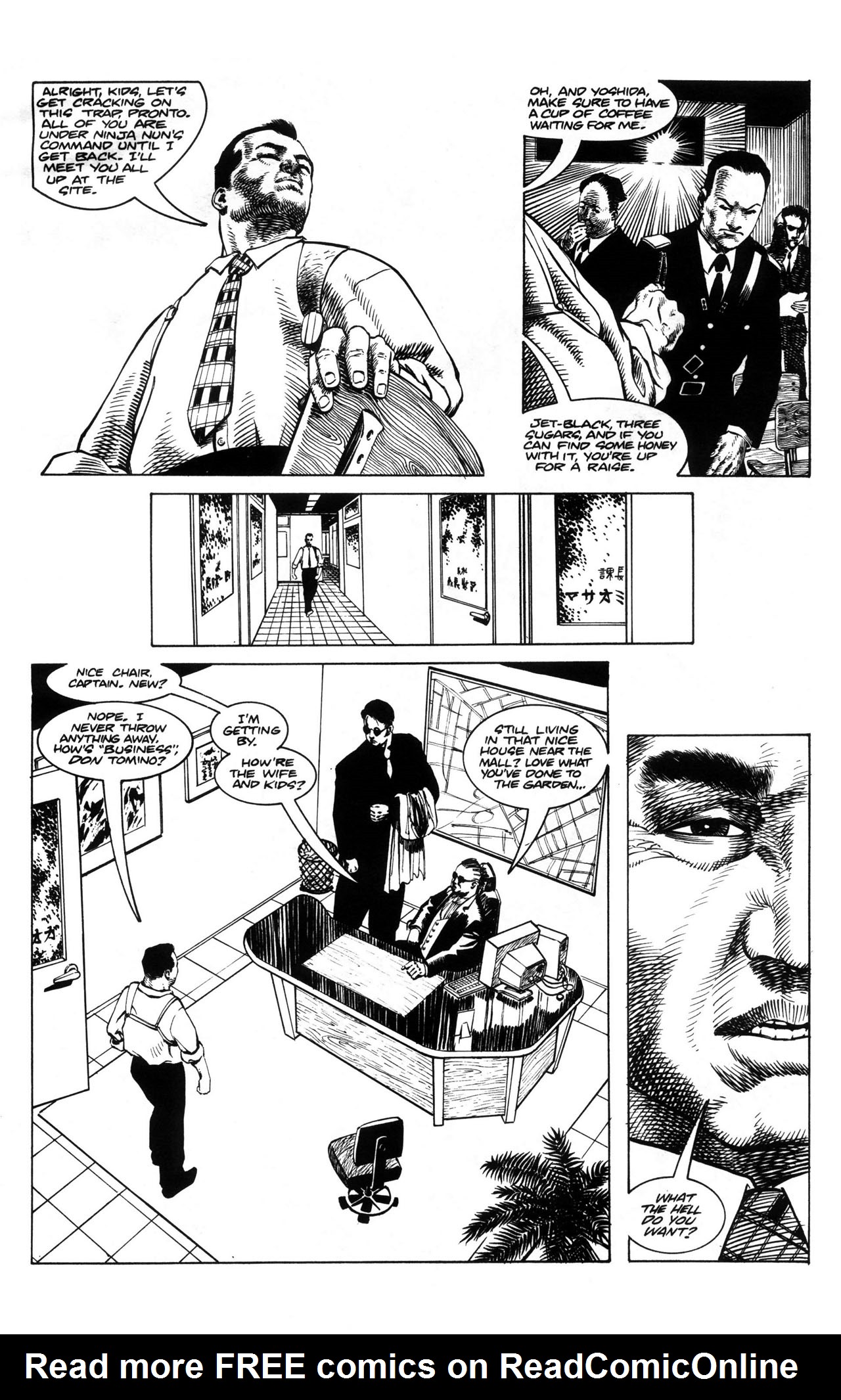 Read online Warrior Nun: Black & White comic -  Issue #5 - 6