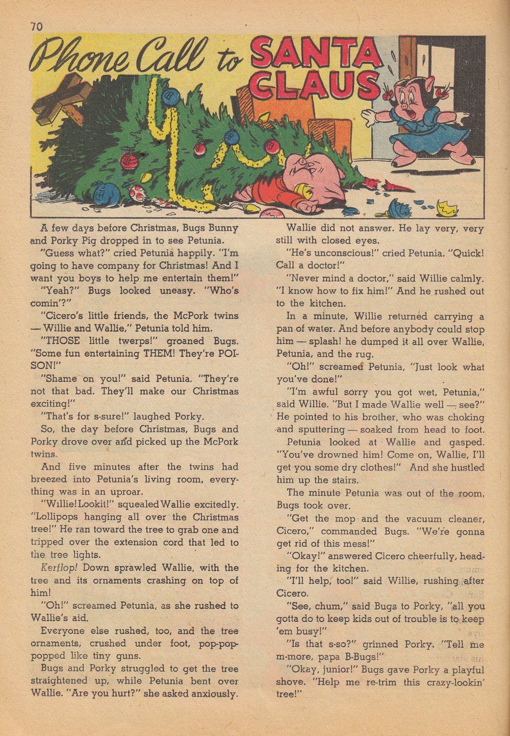 Read online Bugs Bunny's Christmas Funnies comic -  Issue # TPB 4 - 72