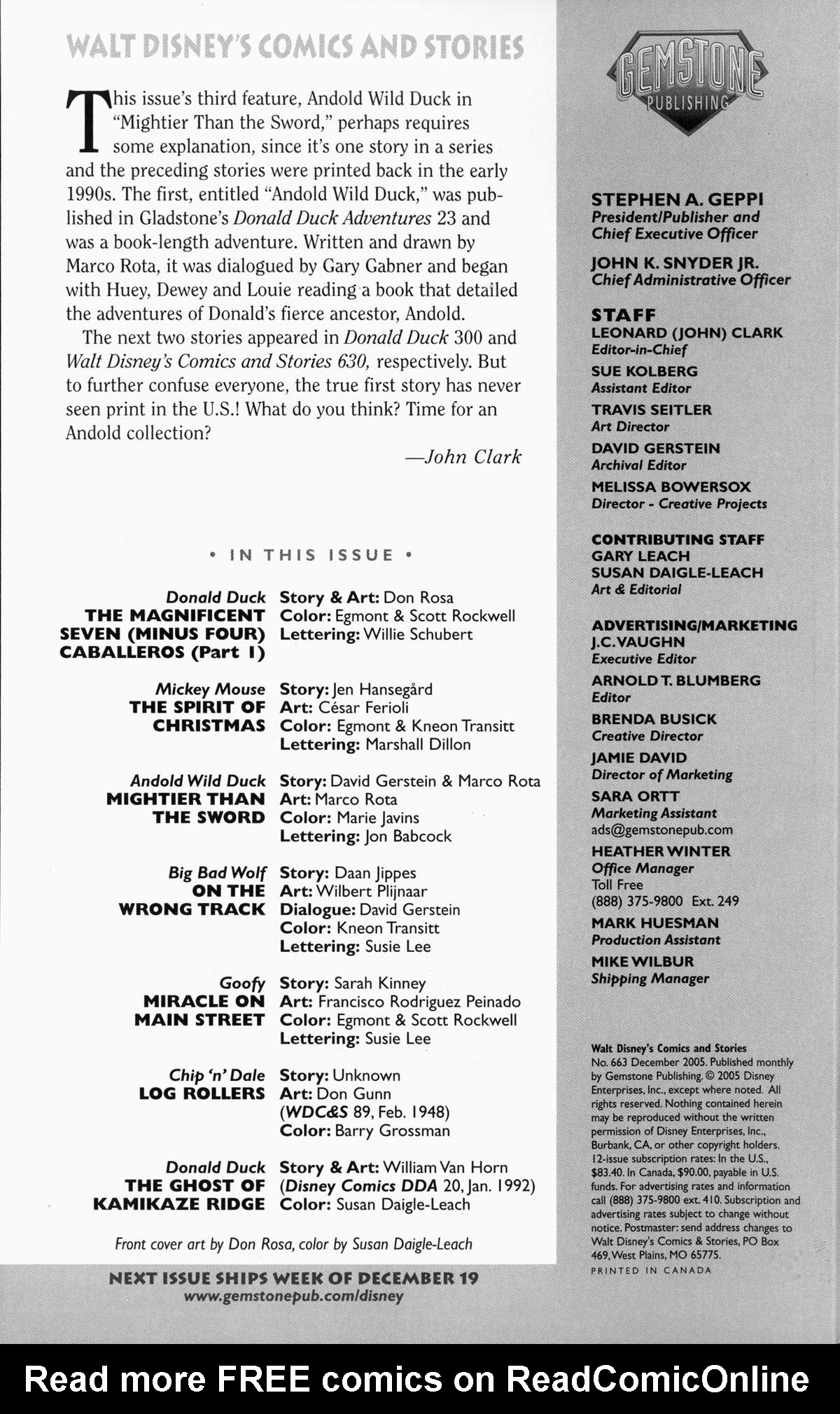 Read online Walt Disney's Comics and Stories comic -  Issue #663 - 2