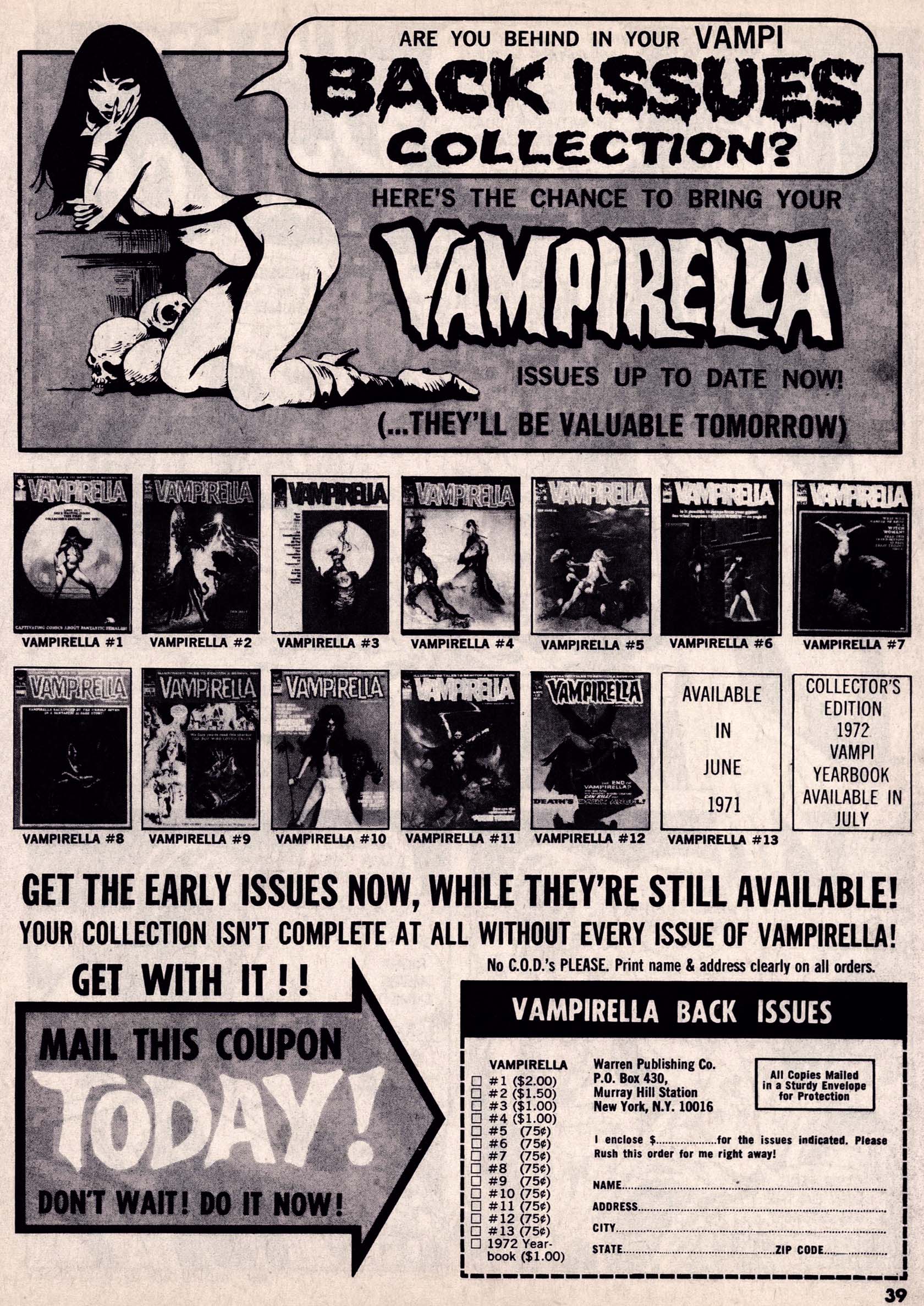Read online Vampirella (1969) comic -  Issue #13 - 39