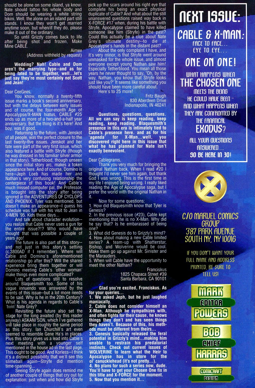 Read online Cable (1993) comic -  Issue #29 - 19