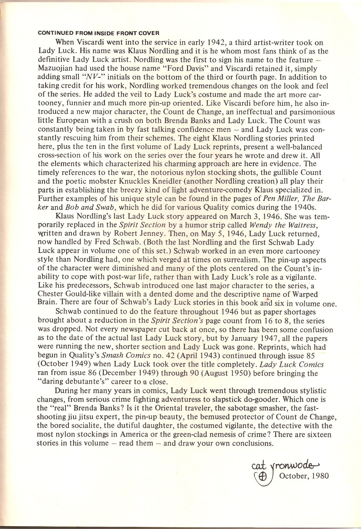 Read online Lady Luck (1980) comic -  Issue #2 - 3