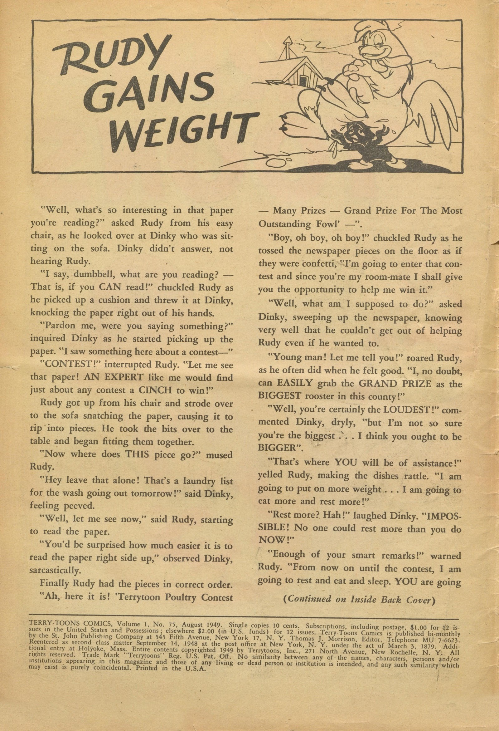 Read online Terry-Toons Comics comic -  Issue #75 - 2