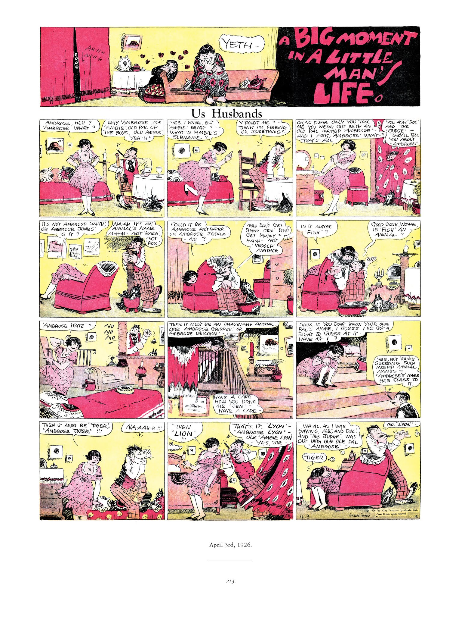 Read online Krazy & Ignatz comic -  Issue # TPB 3 - 213