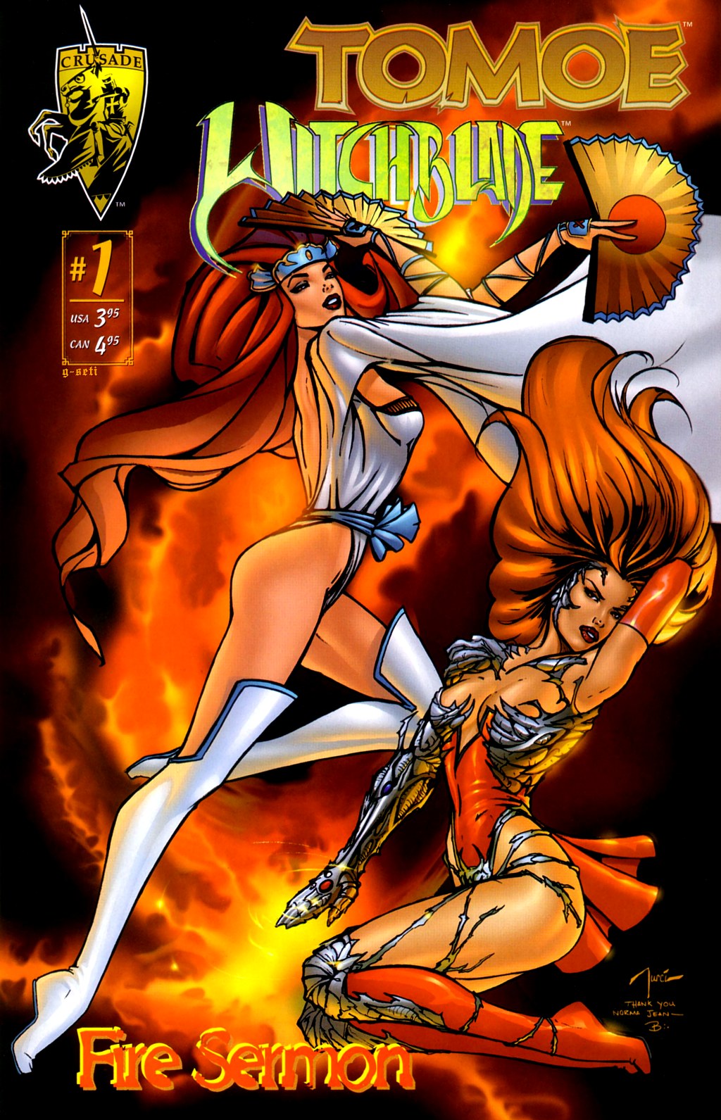 Read online Tomoe/Witchblade: Fire Sermon comic -  Issue # Full - 1