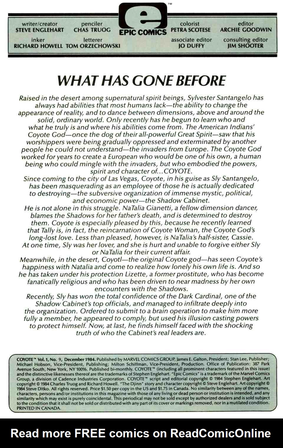 Read online Coyote comic -  Issue #9 - 2