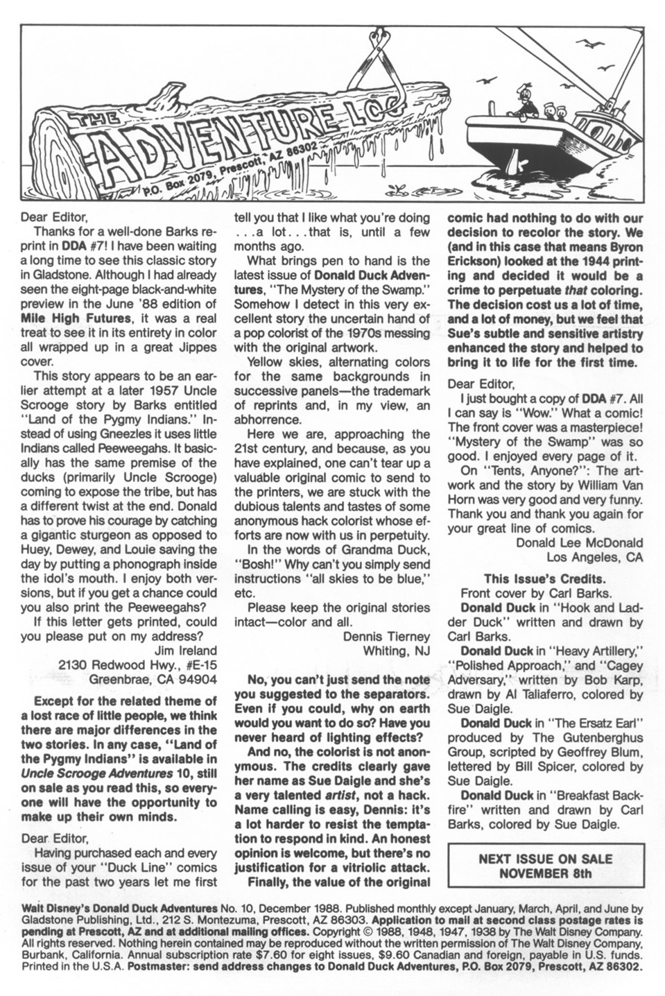 Read online Walt Disney's Donald Duck Adventures (1987) comic -  Issue #10 - 2