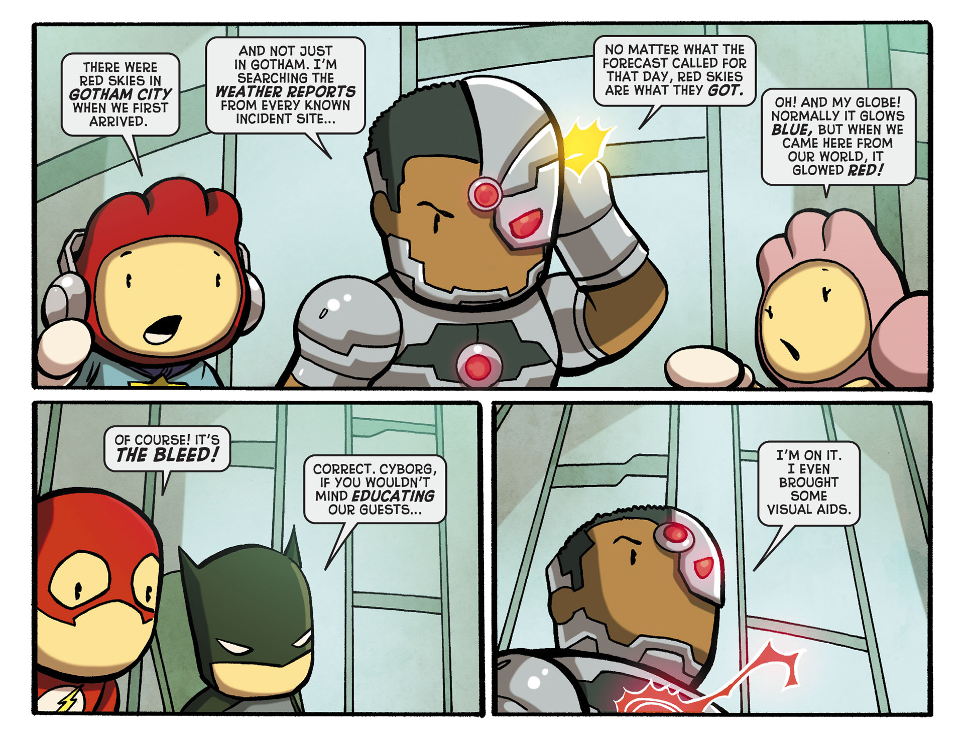 Read online Scribblenauts Unmasked: A Crisis of Imagination comic -  Issue #5 - 6
