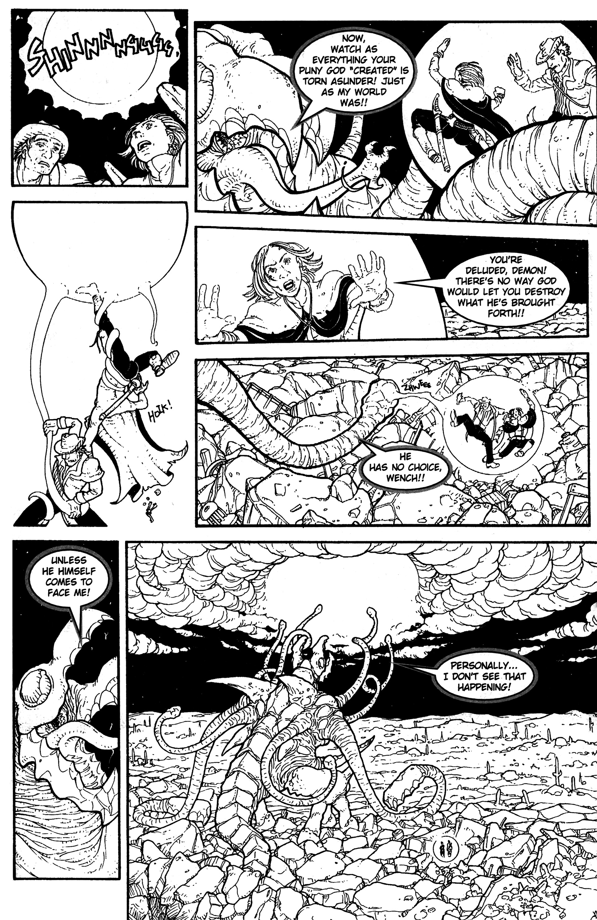 Read online Warrior Nun: Black & White comic -  Issue #17 - 11