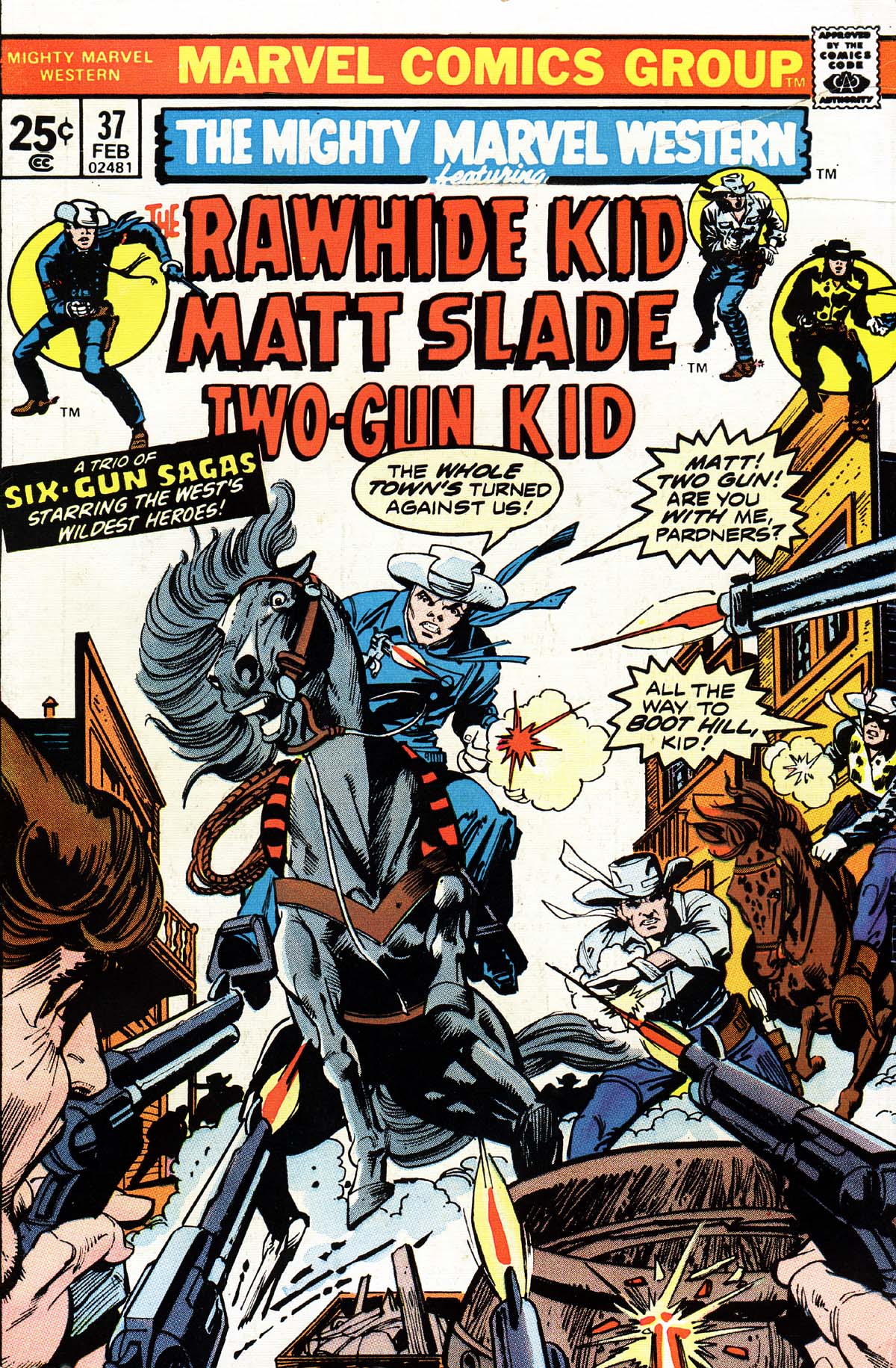 Read online The Mighty Marvel Western comic -  Issue #37 - 1