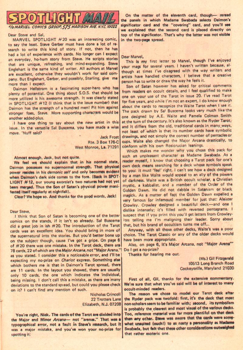 Read online Marvel Spotlight (1971) comic -  Issue #22 - 2