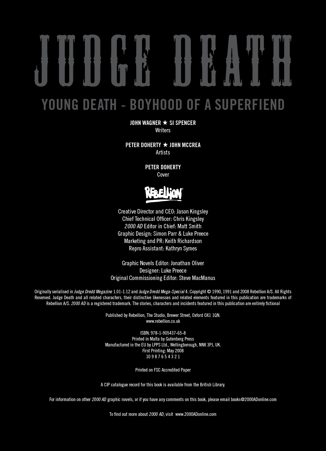 Read online Judge Death comic -  Issue # TPB Young Death - Boyhood of a Superfiend - 4
