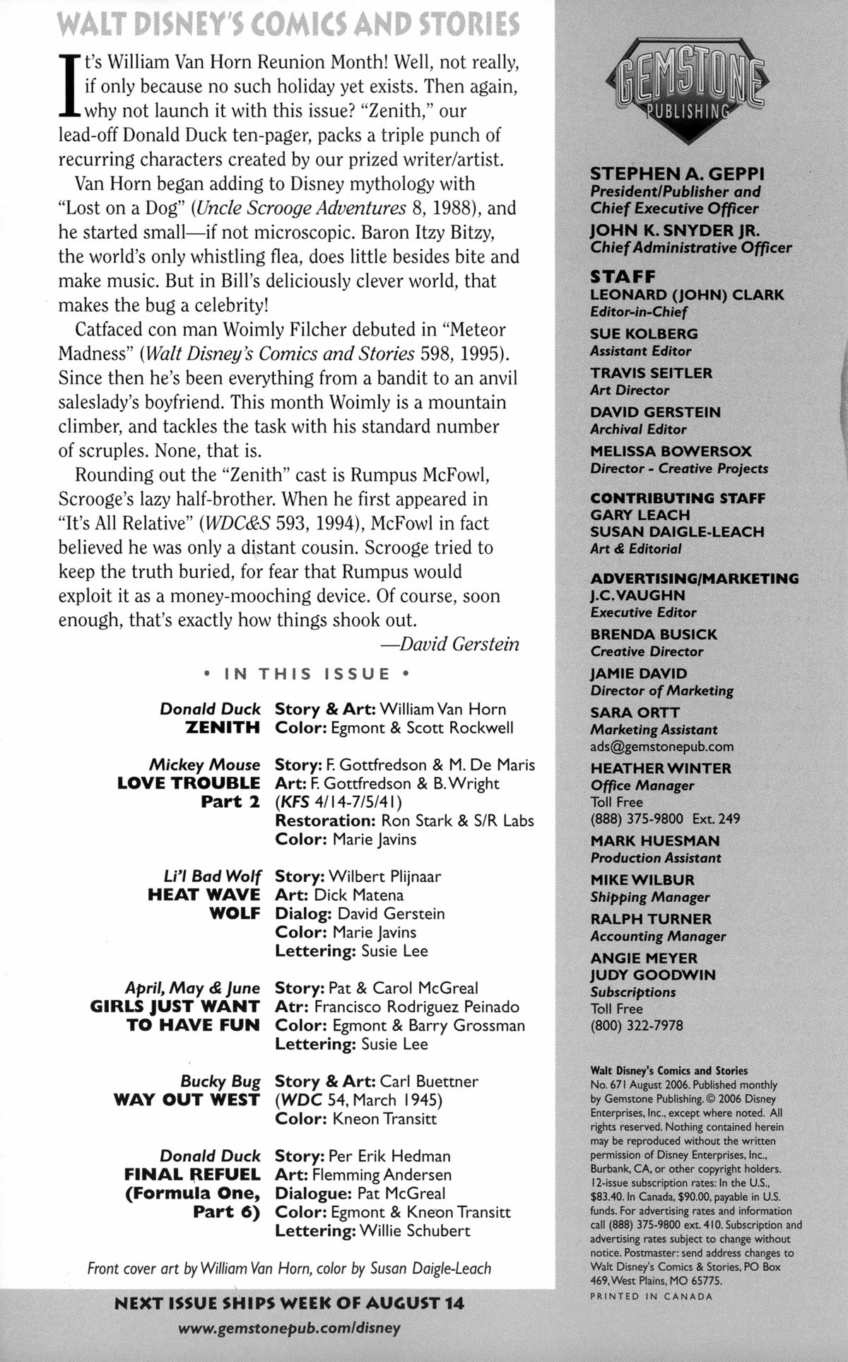 Read online Walt Disney's Comics and Stories comic -  Issue #671 - 2