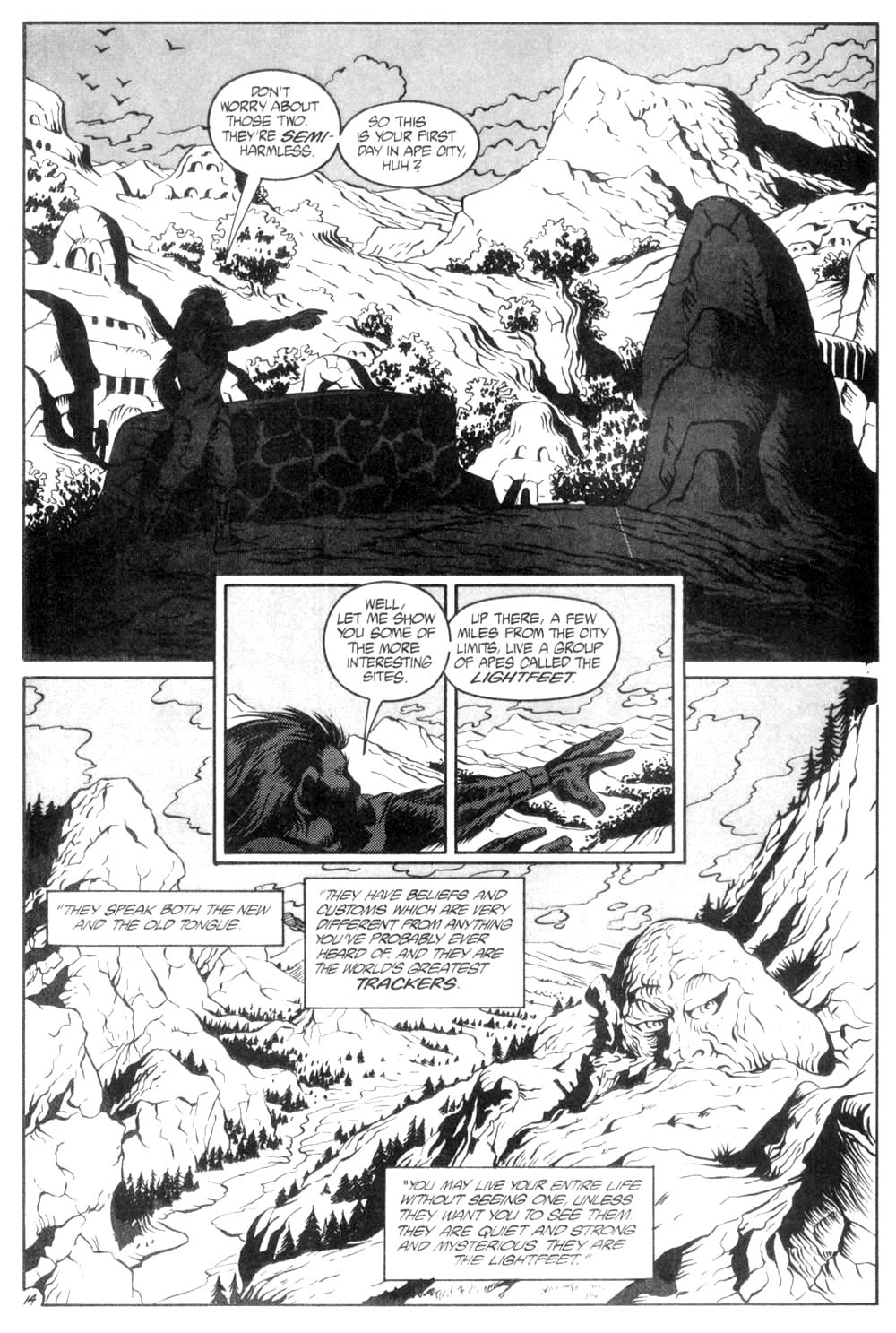 Read online Planet of the Apes (1990) comic -  Issue #6 - 16